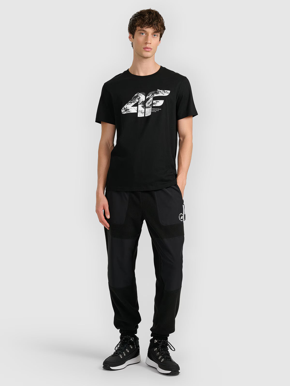 T-shirt regular z nadrukiem męski