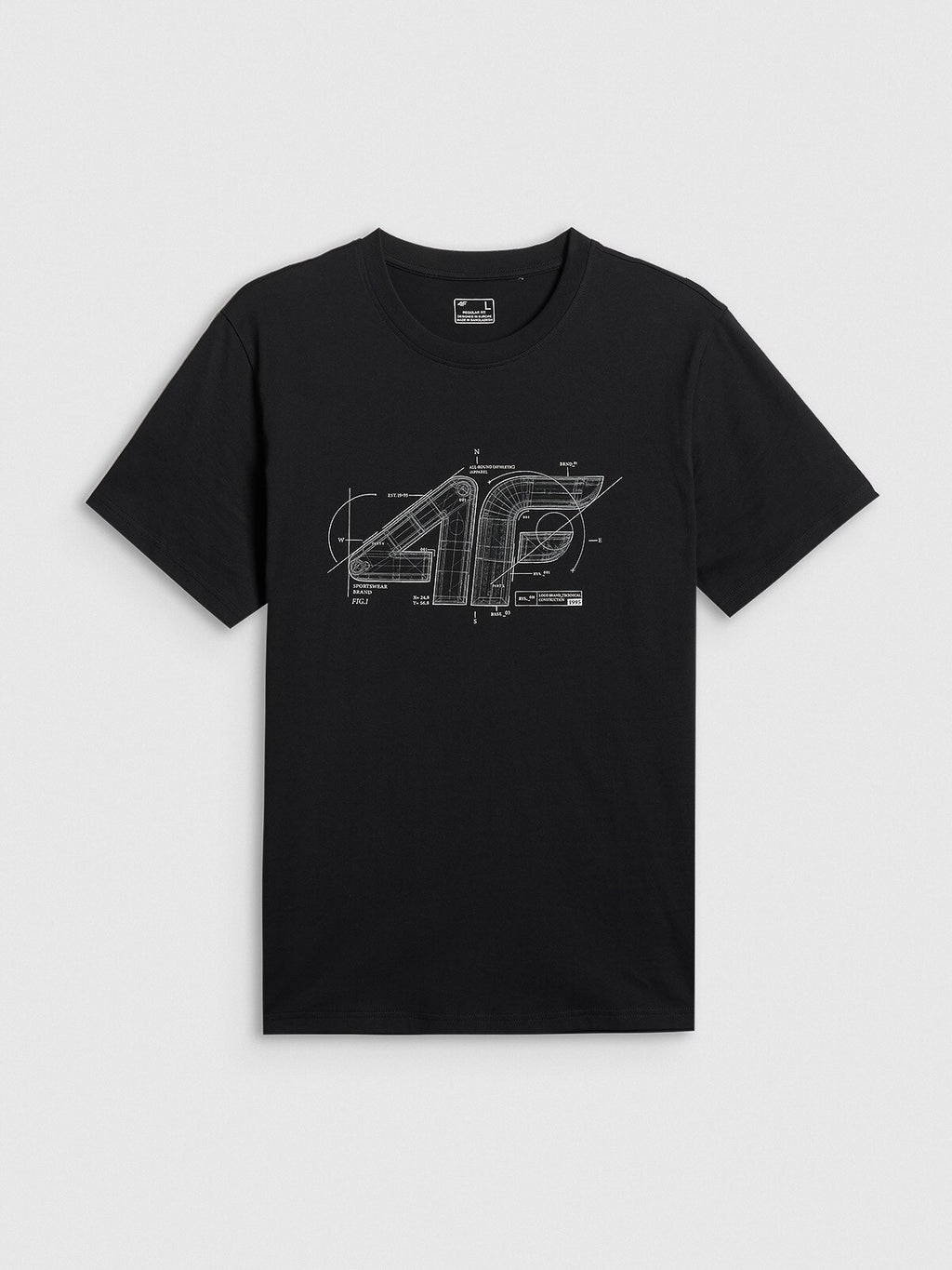 T-shirt regular z nadrukiem męski