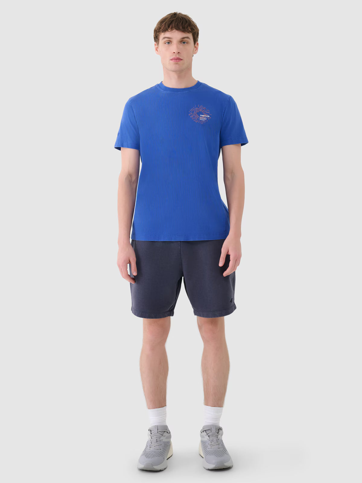T-shirt regular z nadrukiem męski