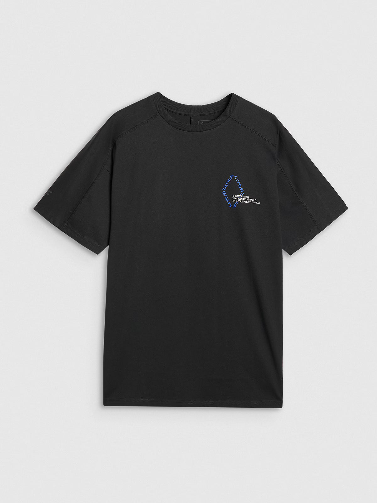 T-shirt oversize z nadrukiem męski