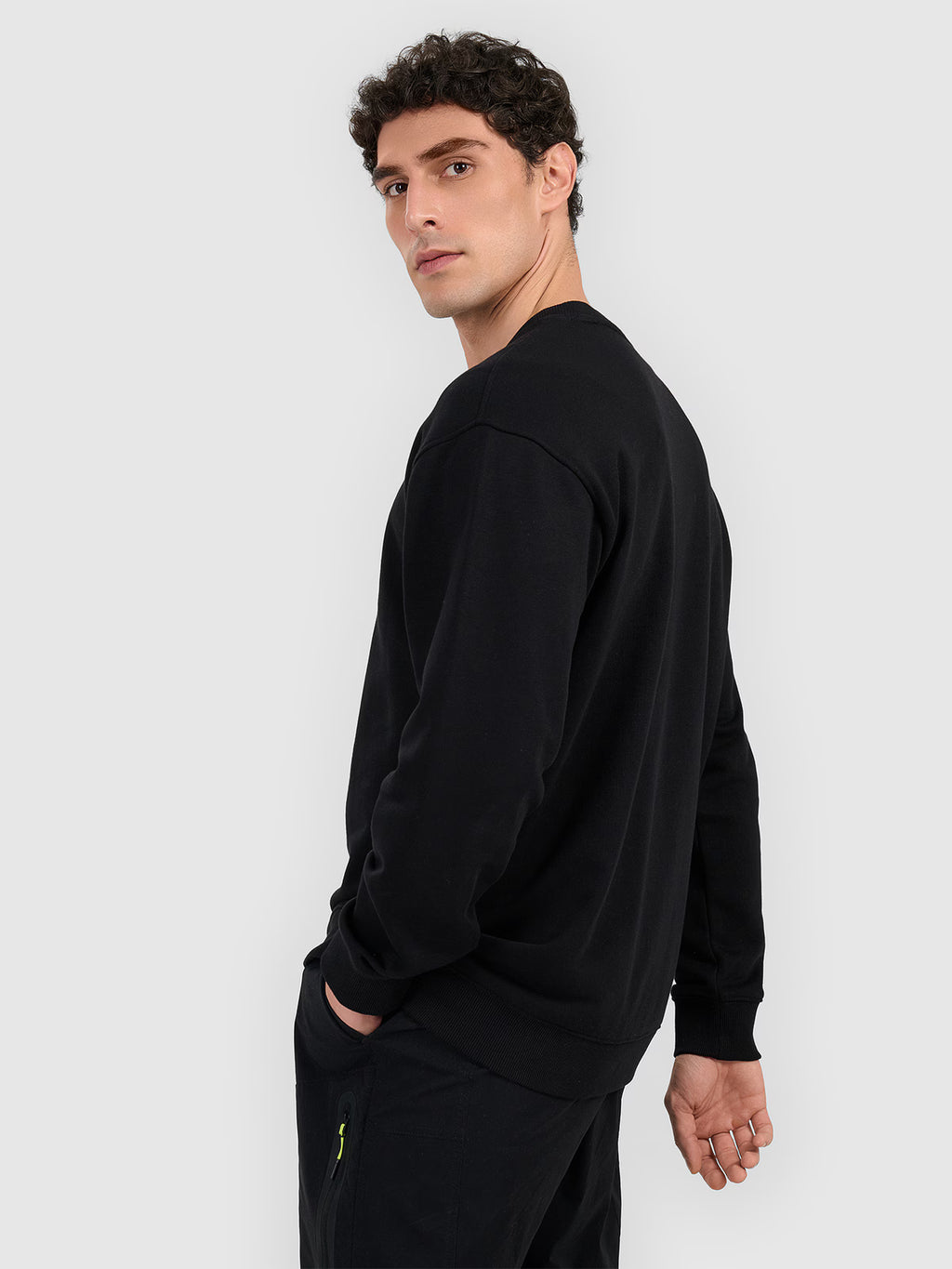 Bluza dresowa nierozpinana bez kaptura męska