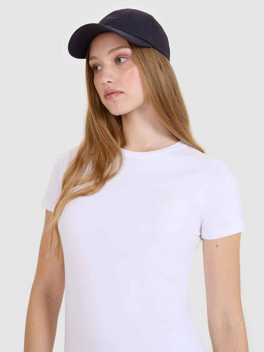 T-shirt slim gładki damski (2-pack)