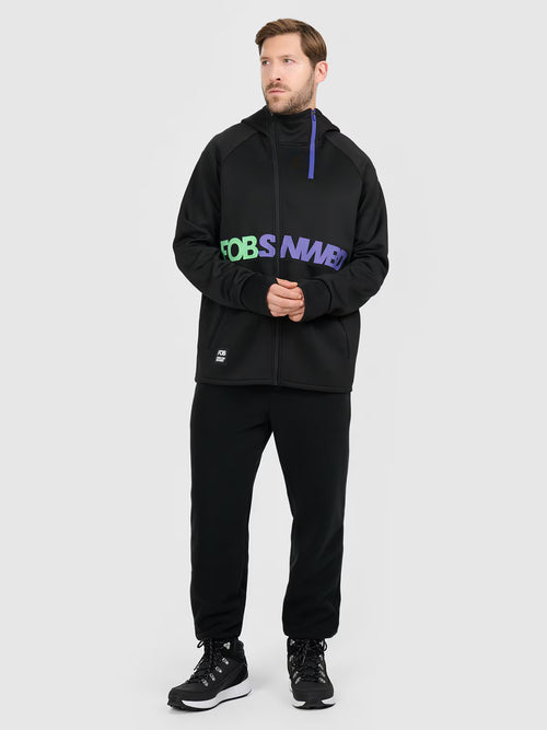 Bluza dresowa rozpinana z kapturem męska