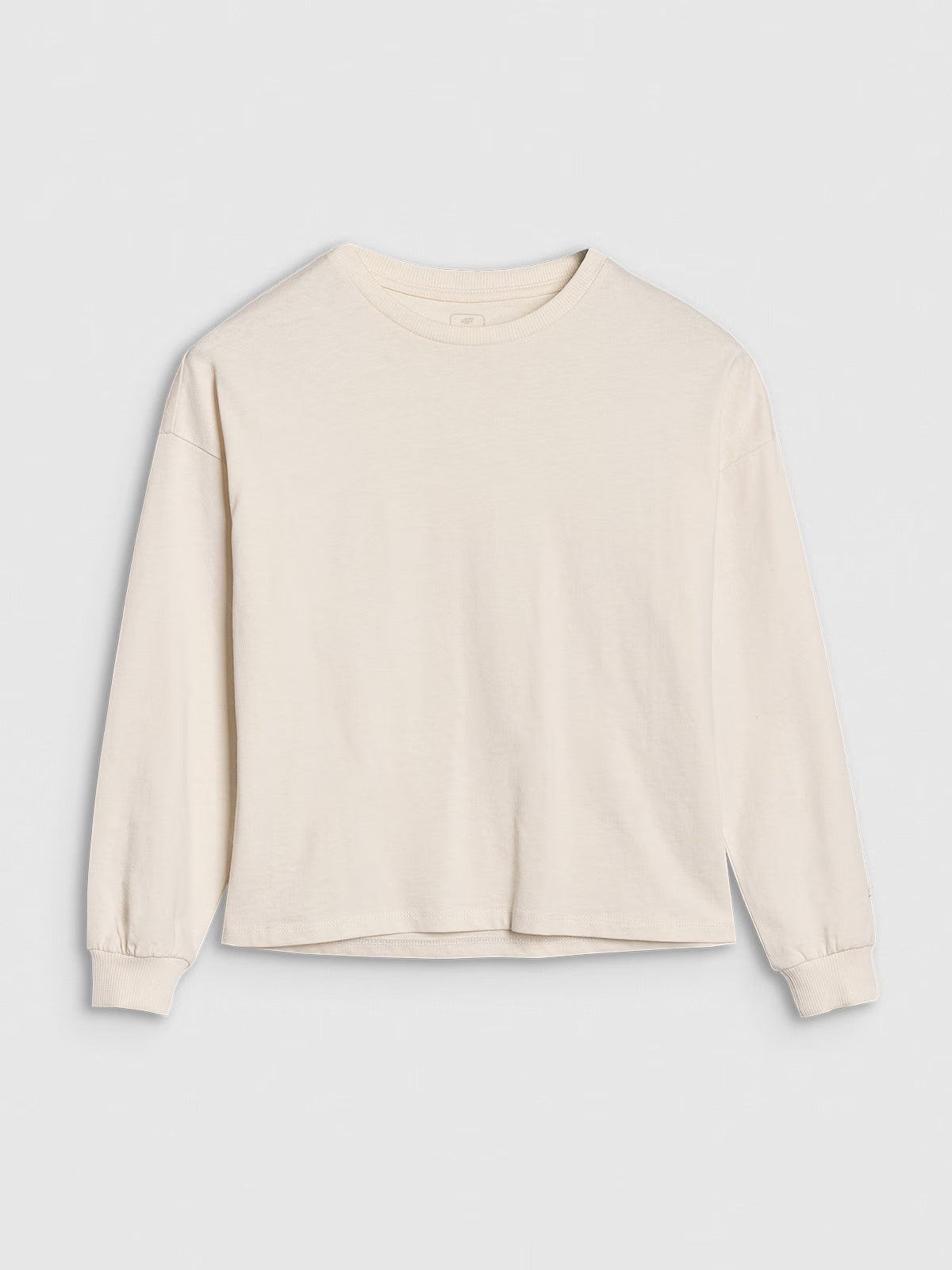 Longsleeve oversize gładki dziewczęcy