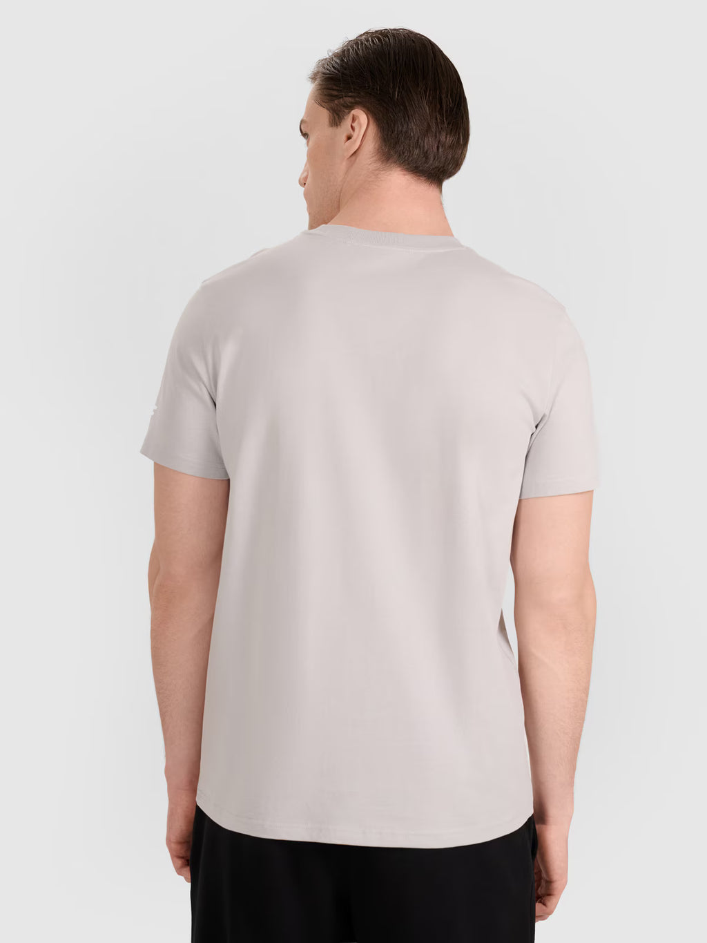 T-shirt regular z nadrukiem siatkarskim męski