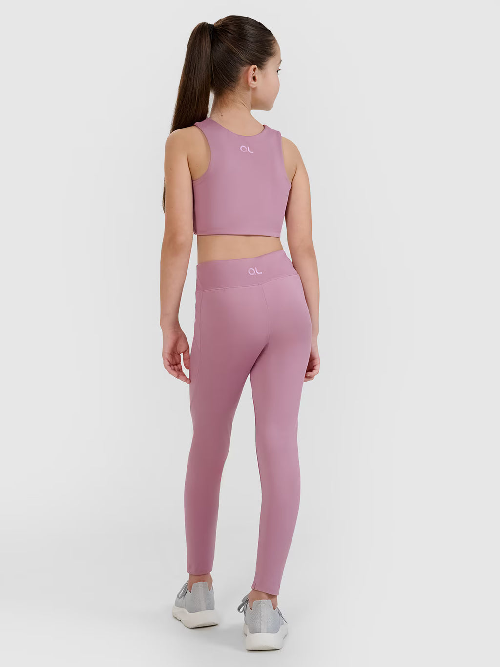 Crop top sportowy szybkoschnący dziewczęcy 4F JUNIOR x Anna Lewandowska