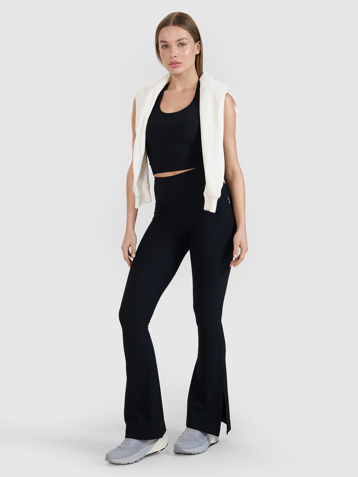 Crop top slim gładki damski 4F x Anna Lewandowska