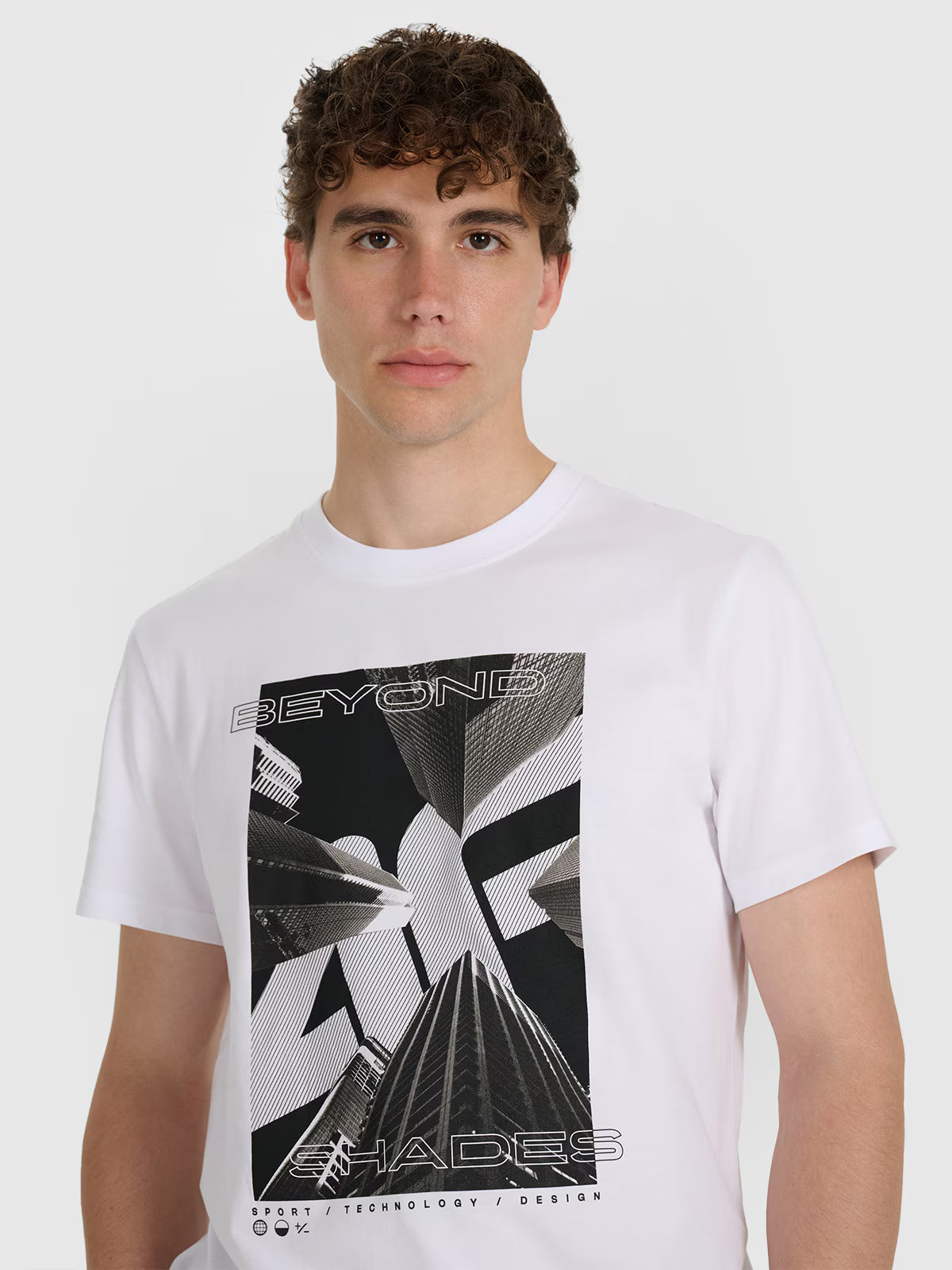 T-shirt regular z nadrukiem męski