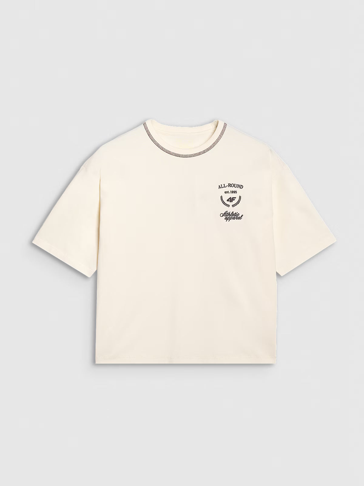 T-shirt oversize z nadrukiem damski