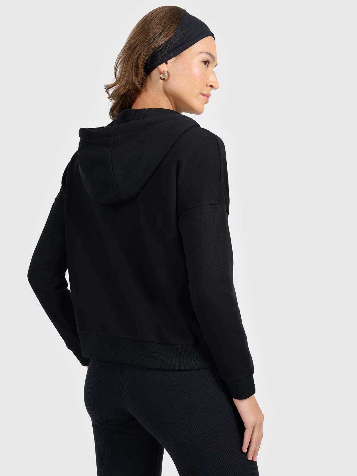 Bluza dresowa rozpinana z kapturem damska