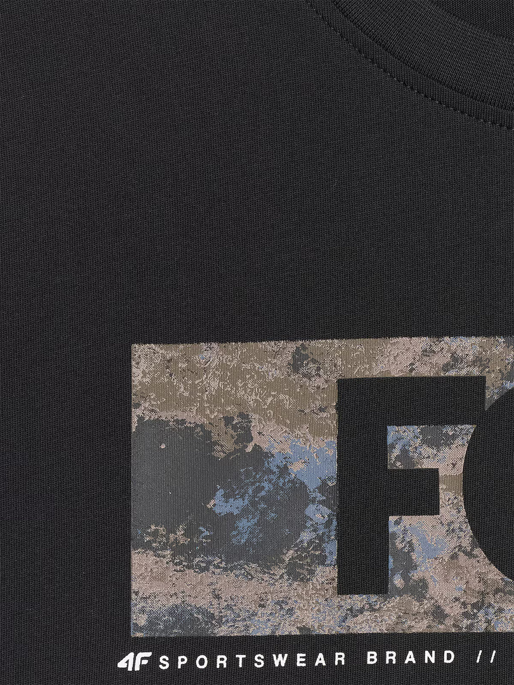 T-shirt regular z nadrukiem męski