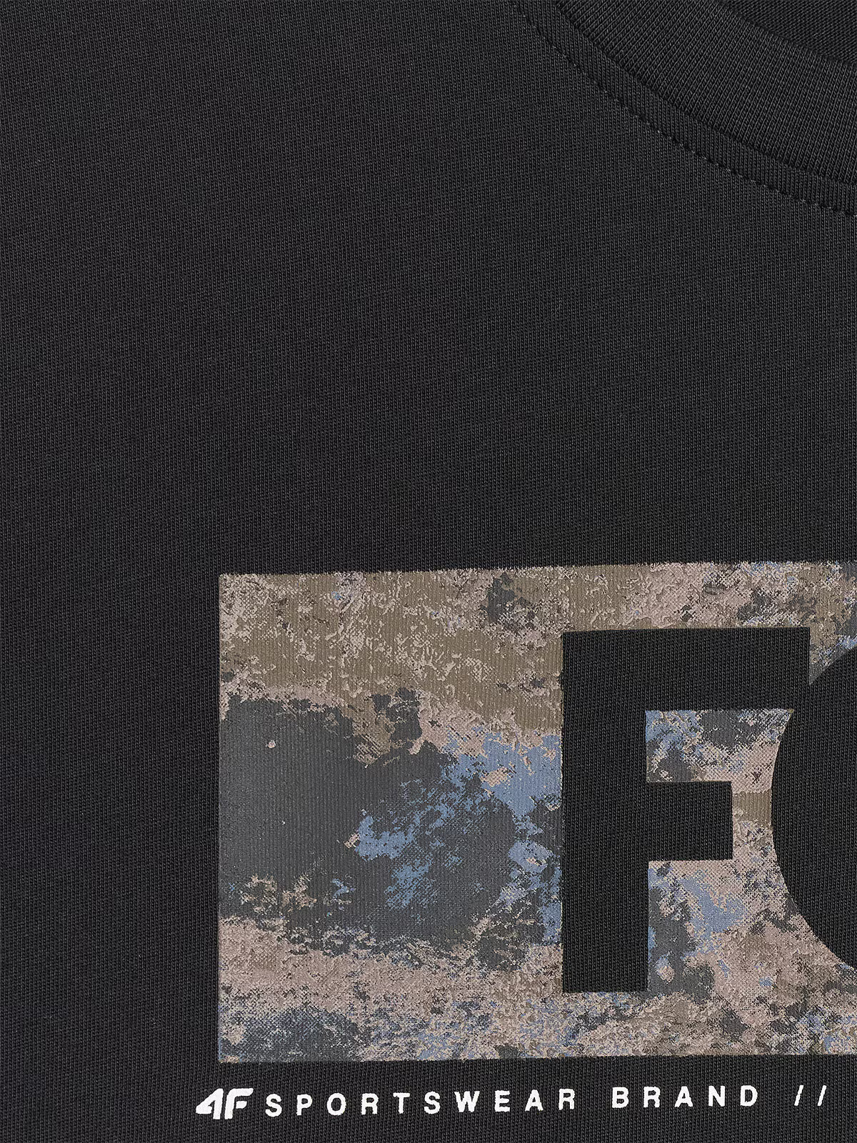 T-shirt regular z nadrukiem męski