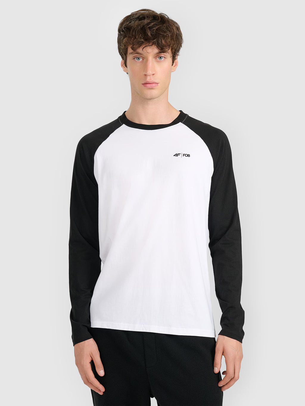 Longsleeve regular z nadrukiem męski