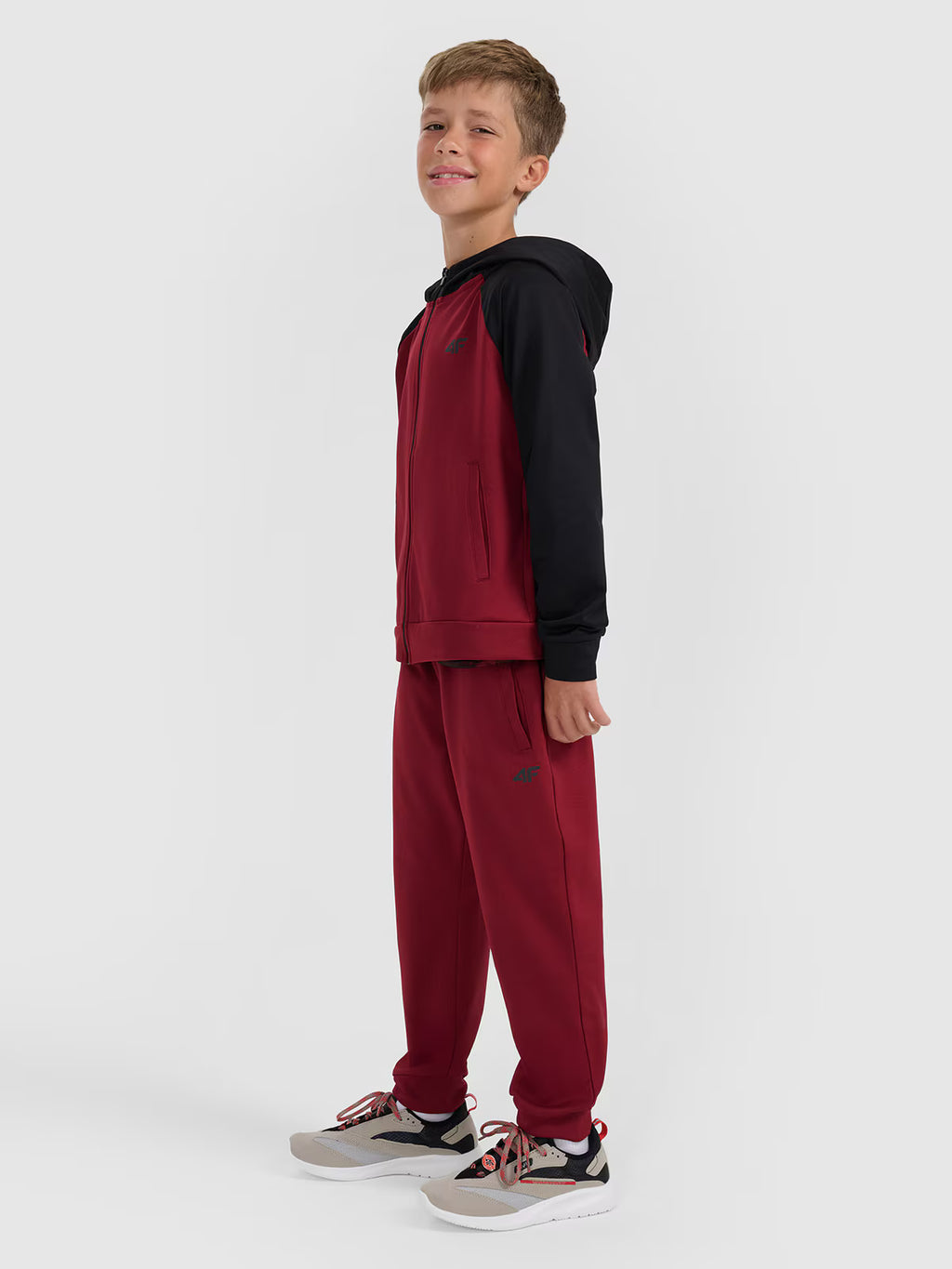 Bluza sportowa rozpinana z kapturem chłopięca