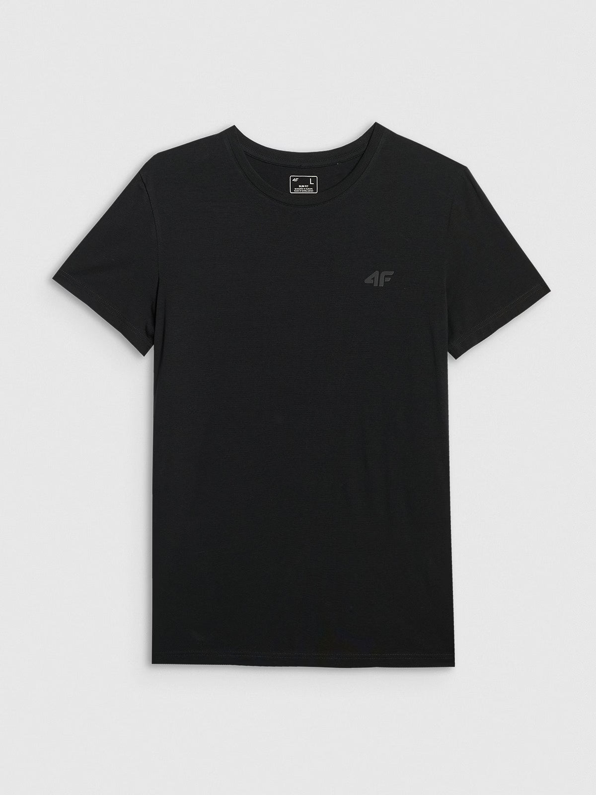 T-shirt slim gładki męski