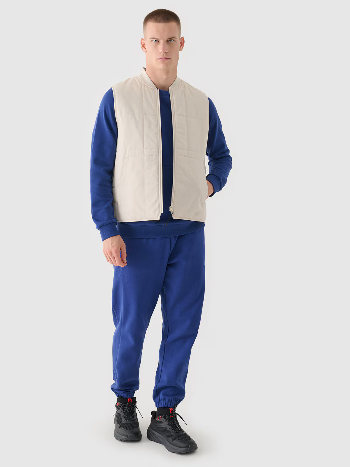Bluza dresowa nierozpinana bez kaptura męska