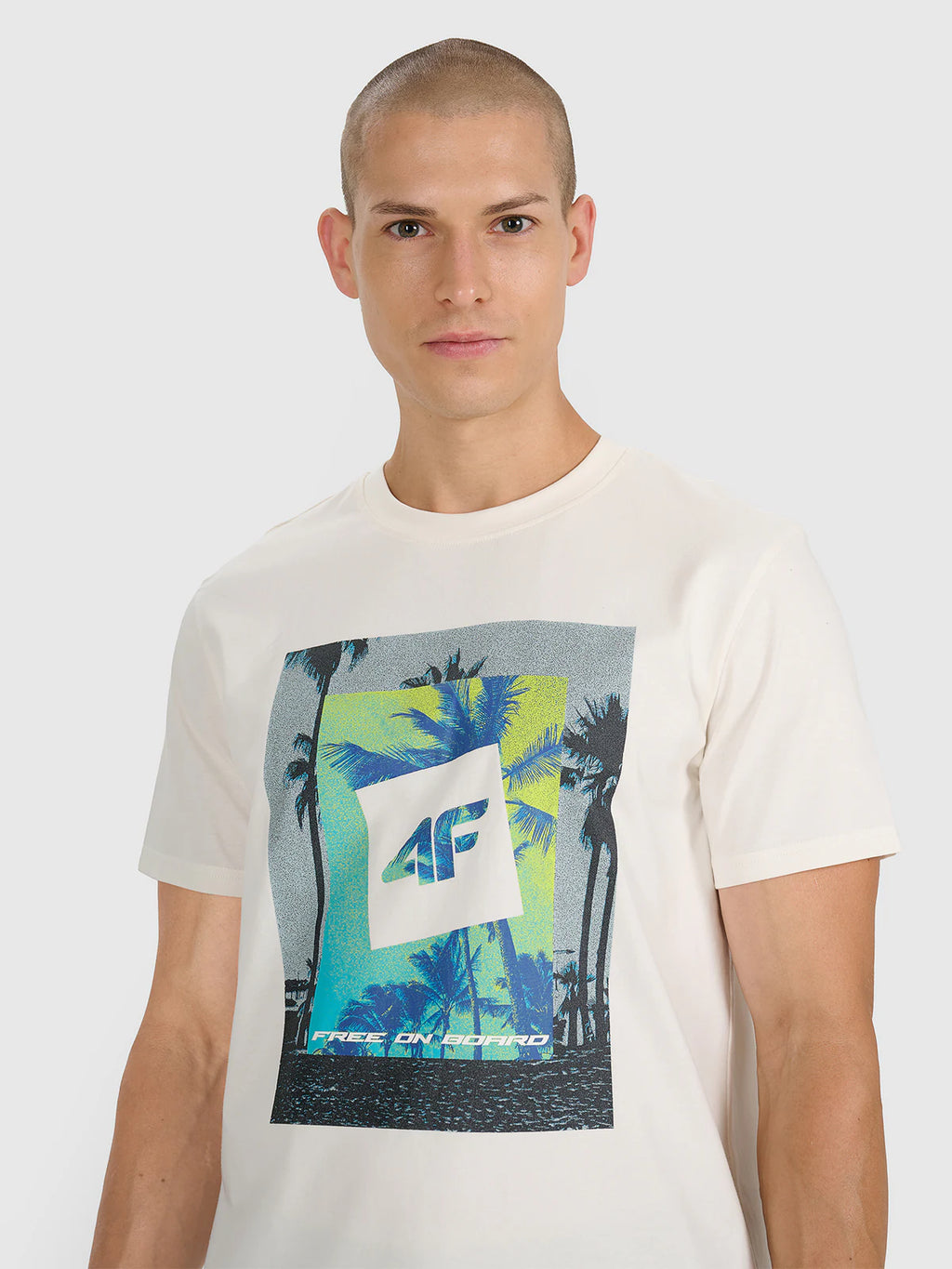 T-shirt regular z nadrukiem męski