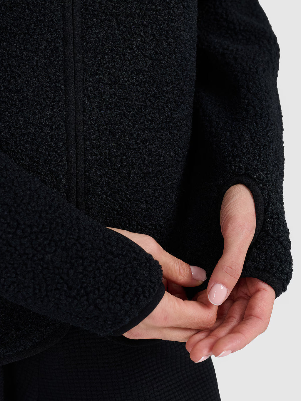 Polar sherpa ze stójką oversize damski