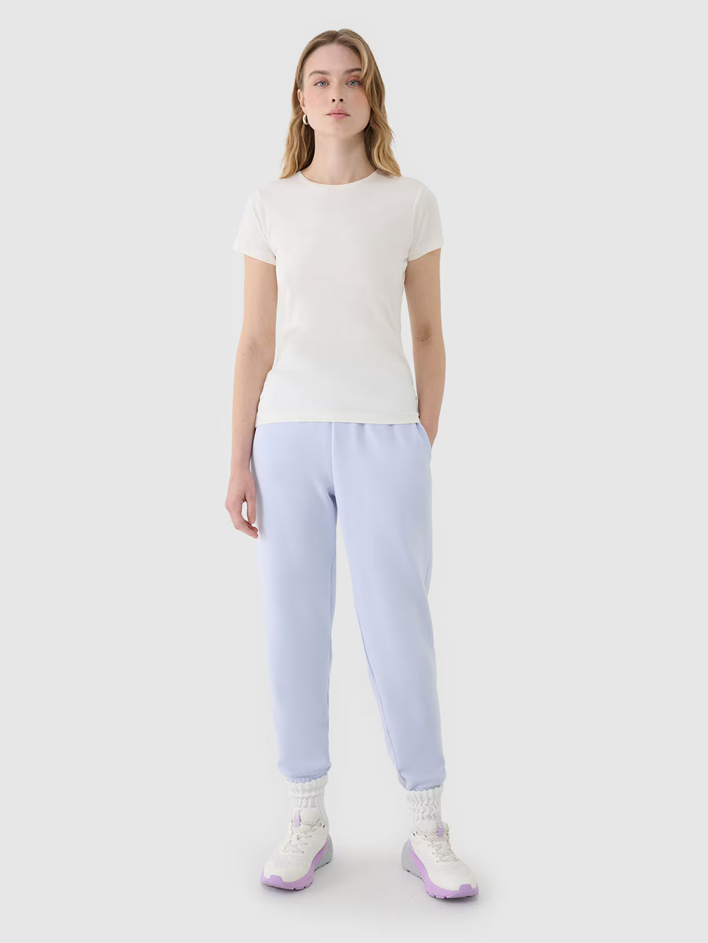 T-shirt slim z modalem damski