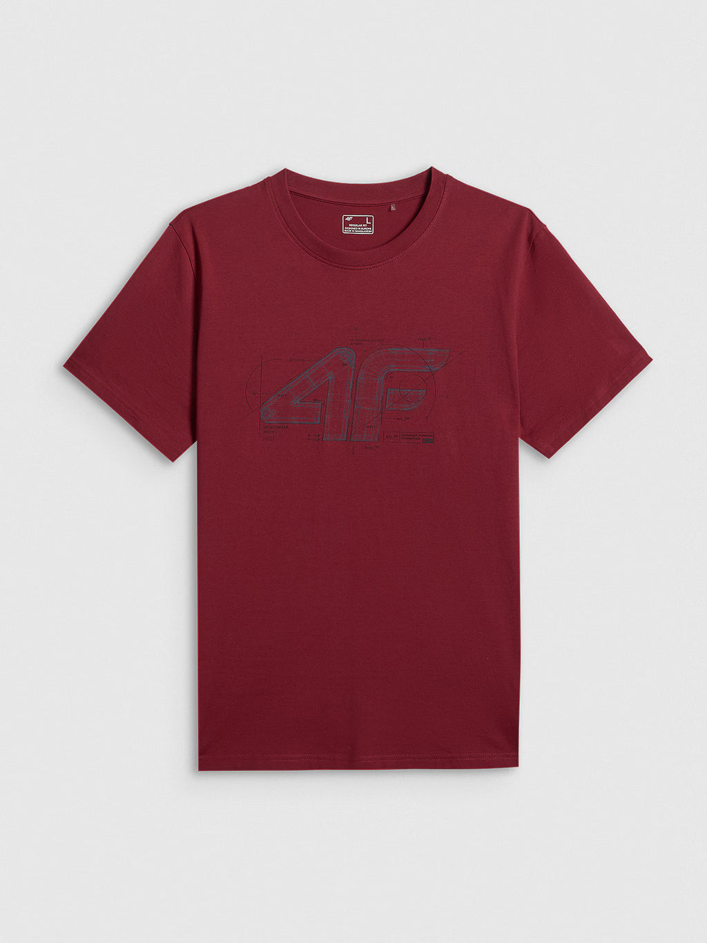 T-shirt regular z nadrukiem męski