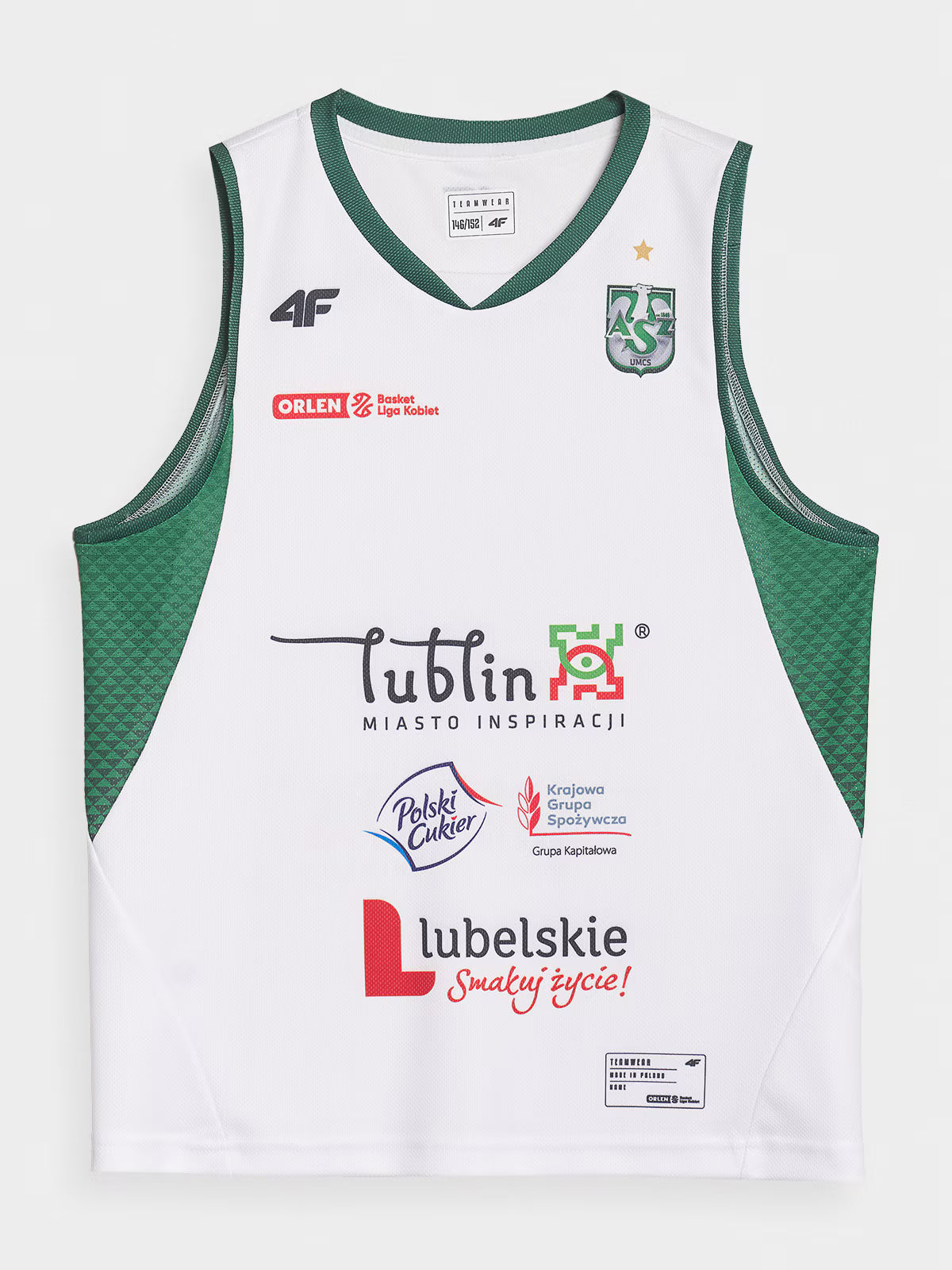 Koszulka meczowa replika domowa z sezonu 2024/25 dziecięca 4F x AZS UMCS Lublin