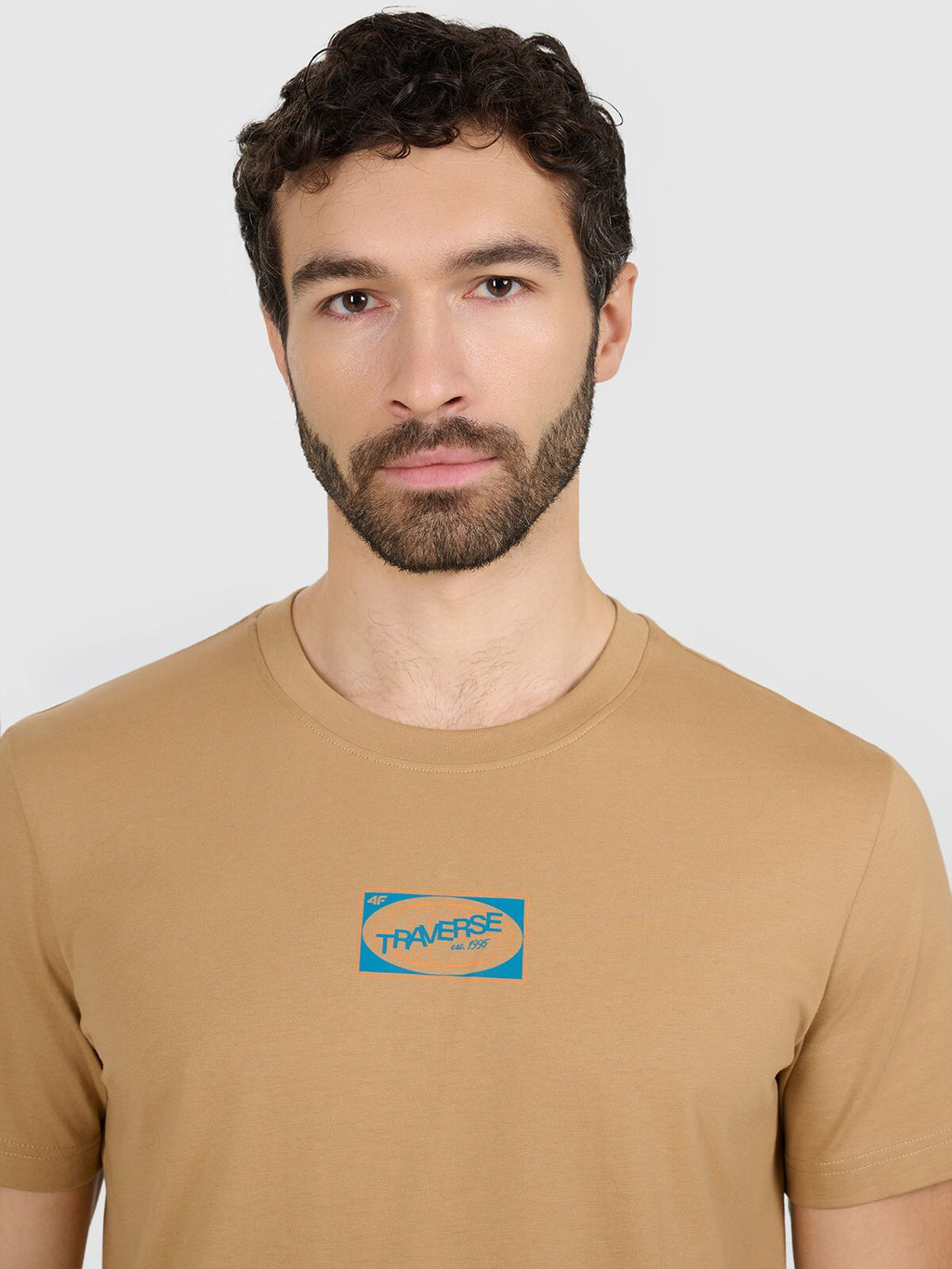 T-shirt regular z nadrukiem męski