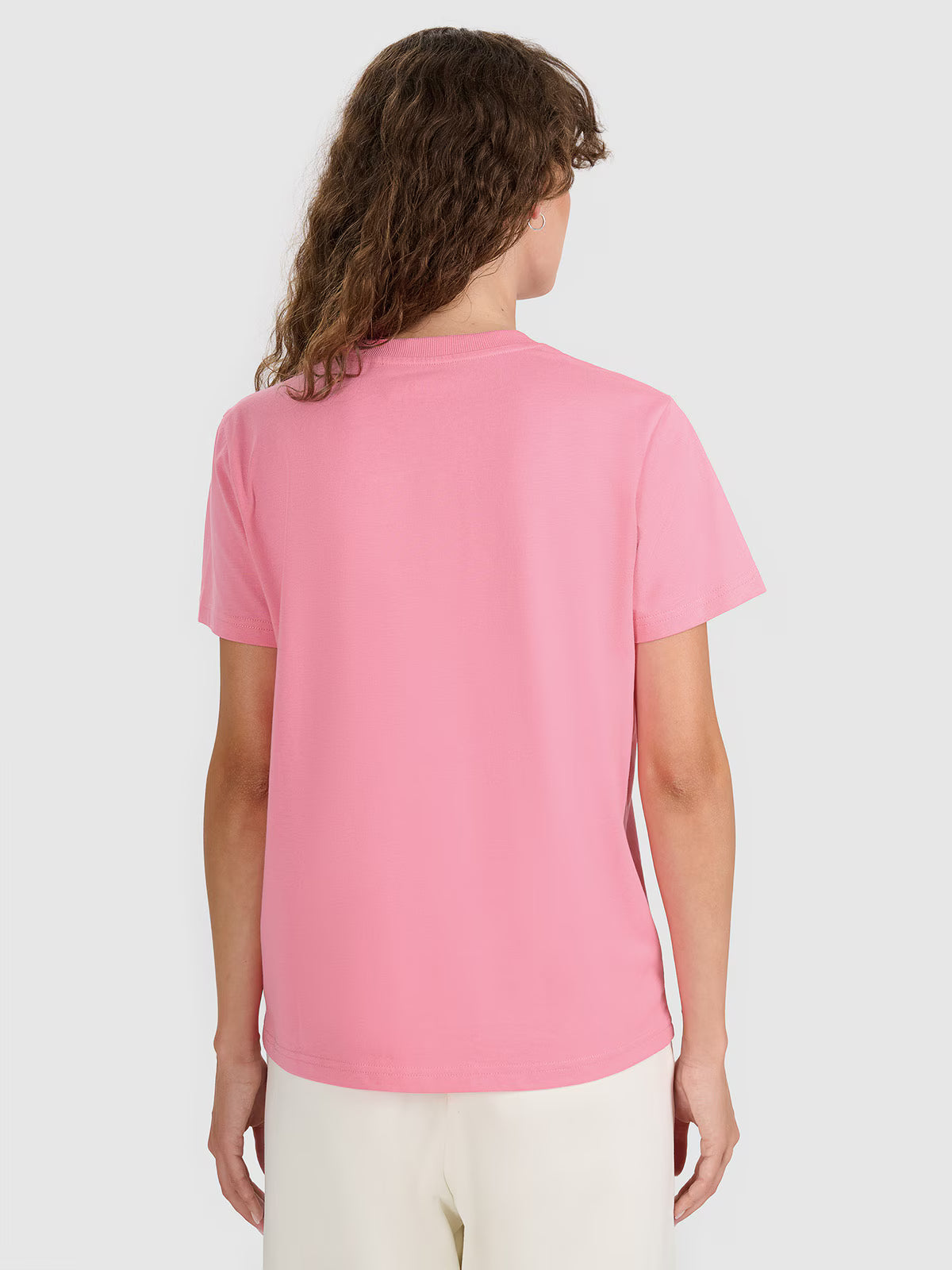 T-shirt regular gładki damski