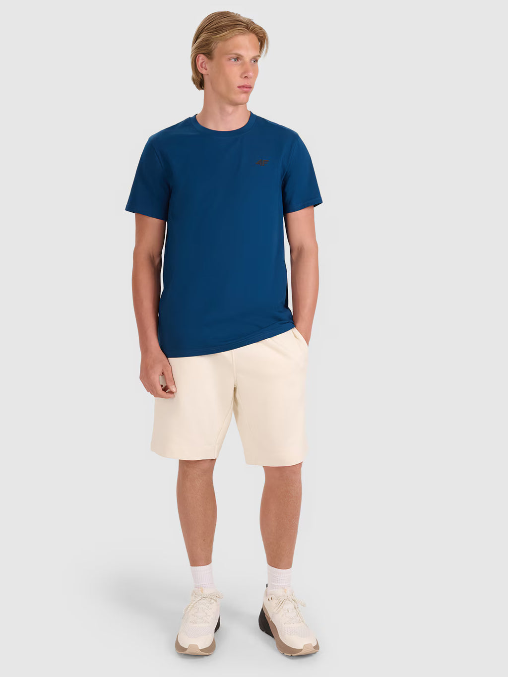 T-shirt regular gładki męski