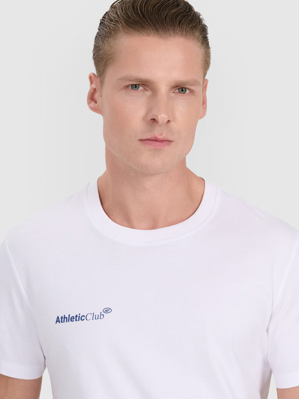T-shirt regular z nadrukiem męski