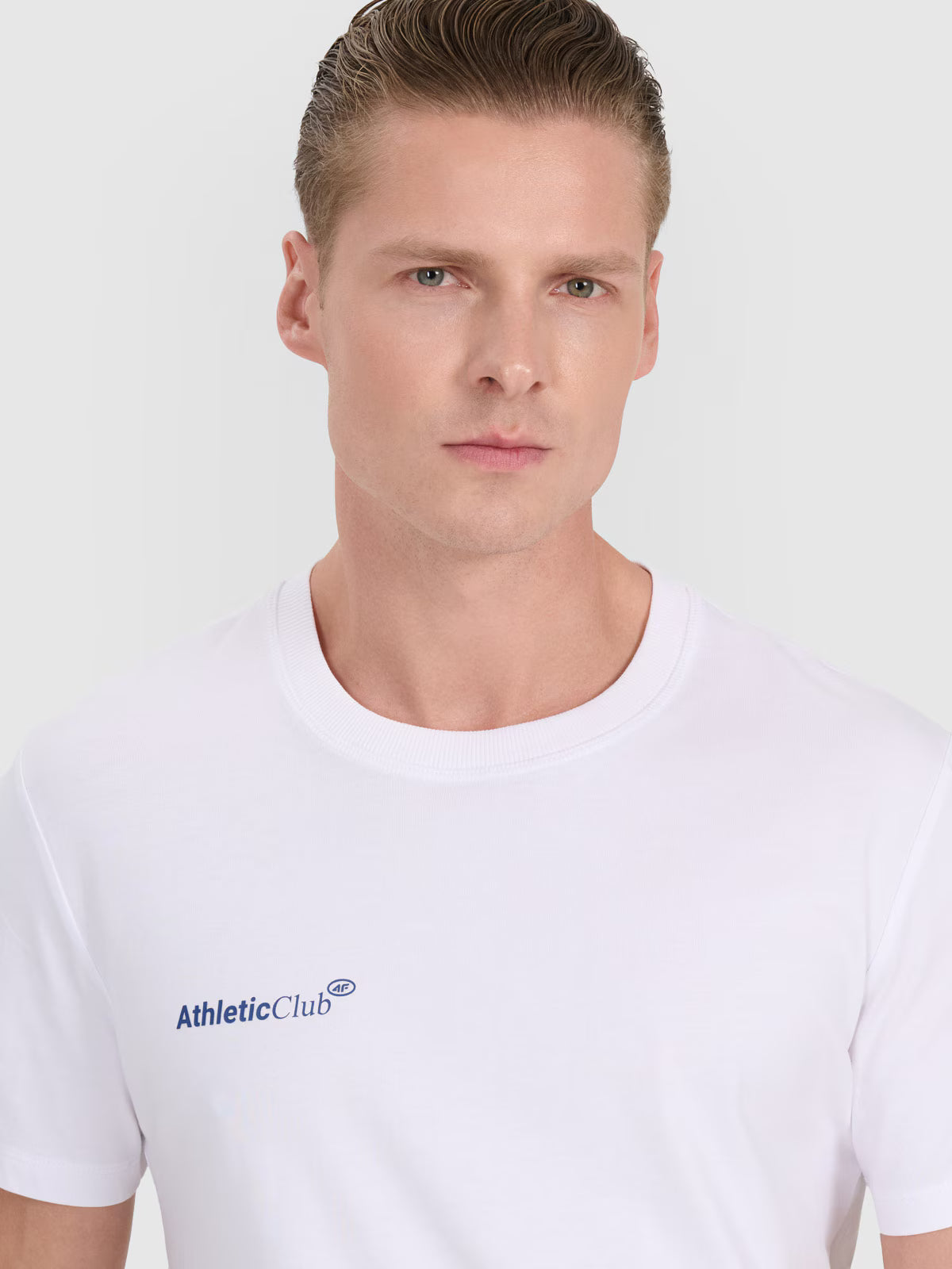 T-shirt regular z nadrukiem męski