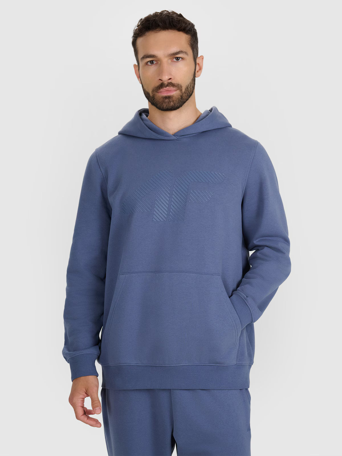 Bluza dresowa nierozpinana z kapturem męska