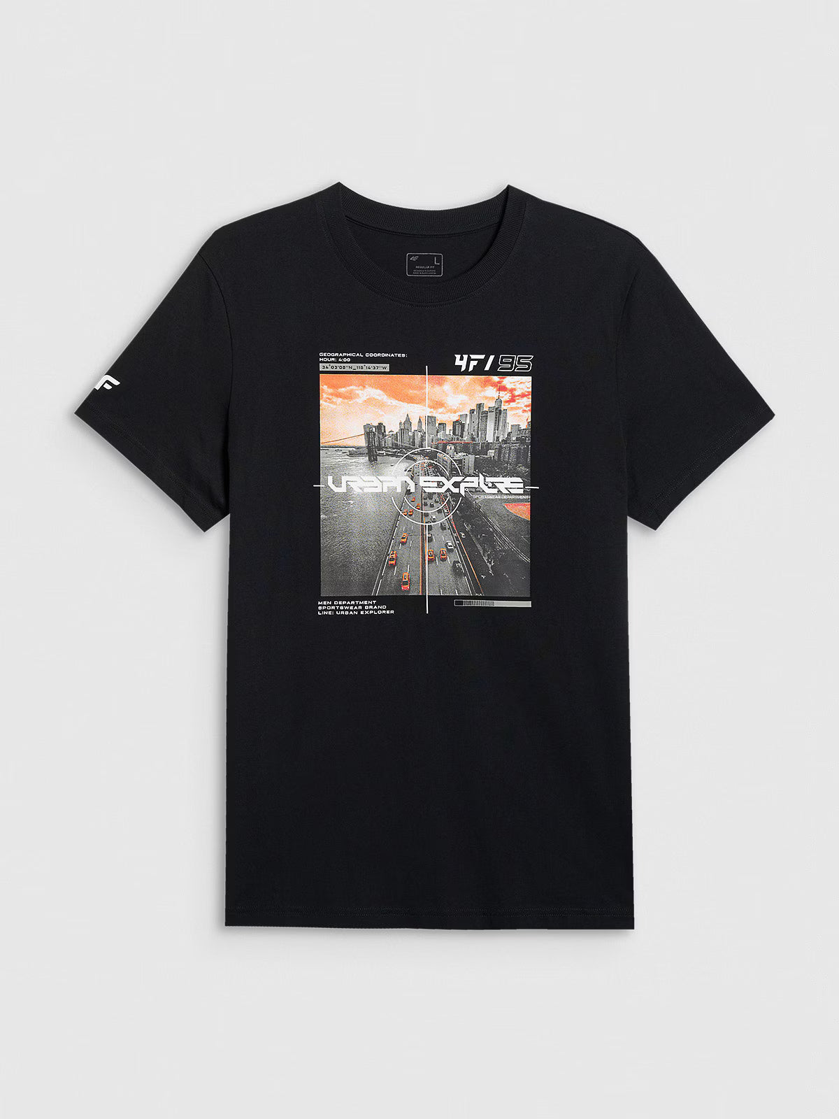 T-shirt regular z nadrukiem męski