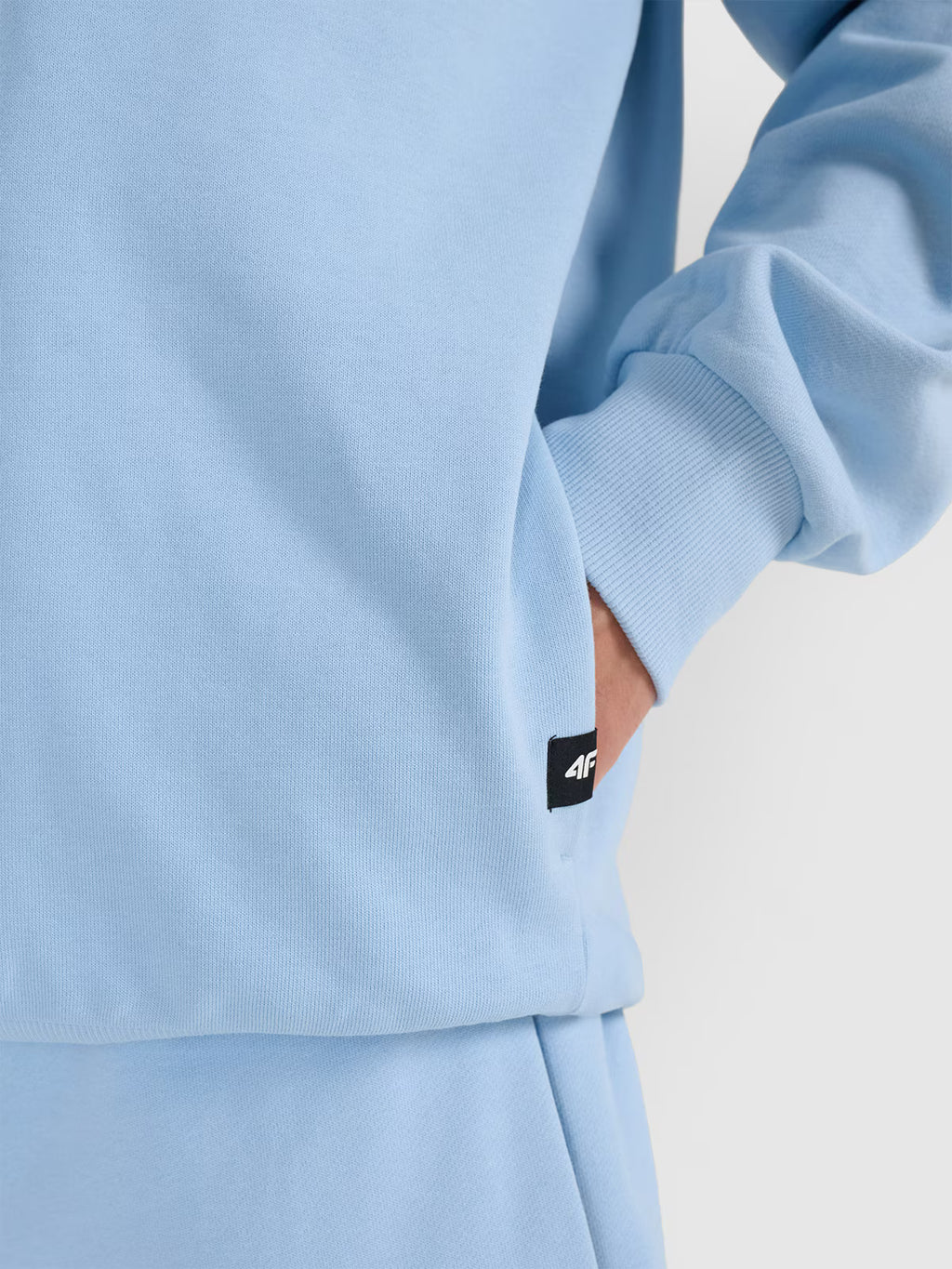 Bluza dresowa nierozpinana z kapturem męska