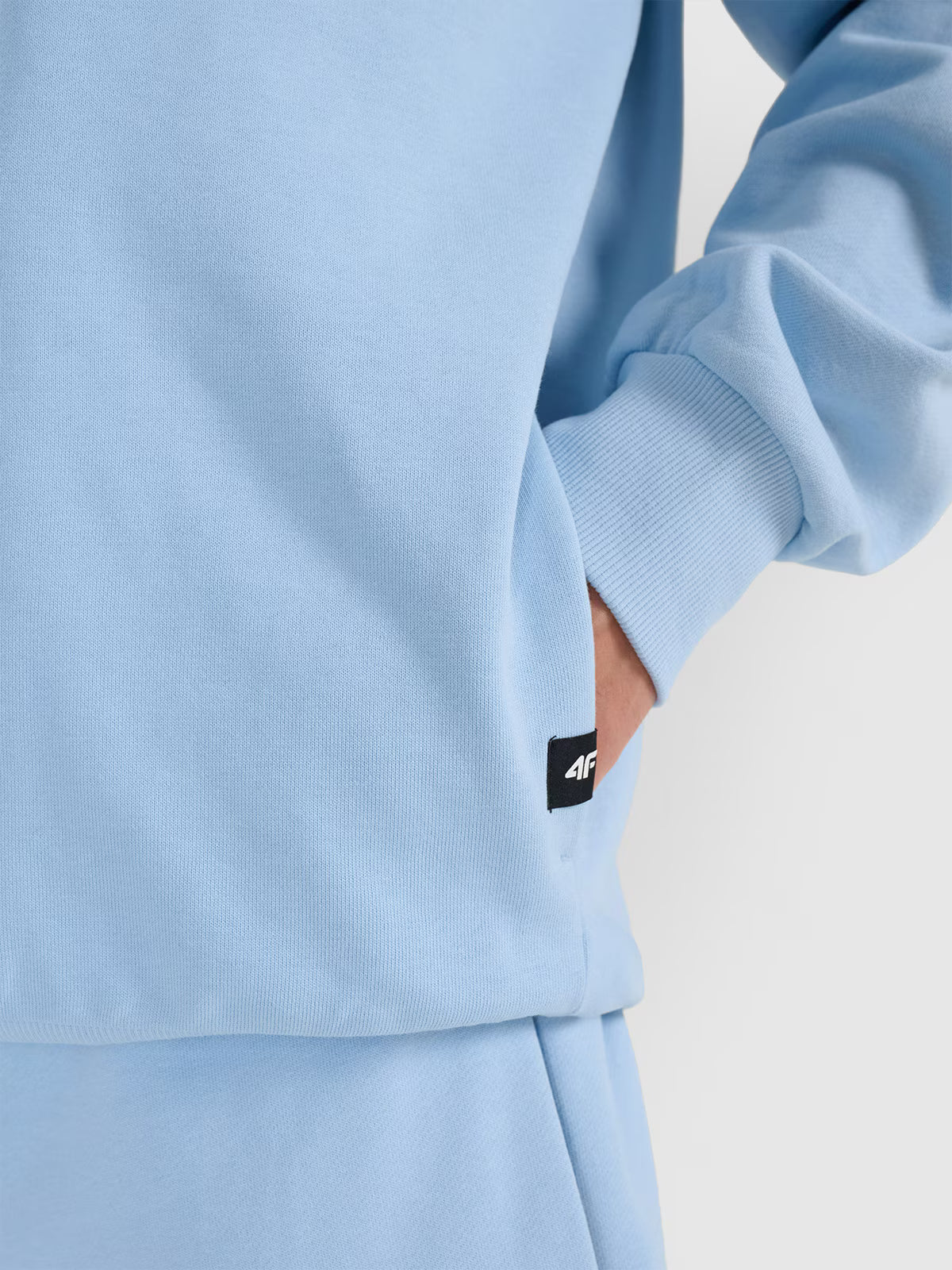 Bluza dresowa nierozpinana z kapturem męska