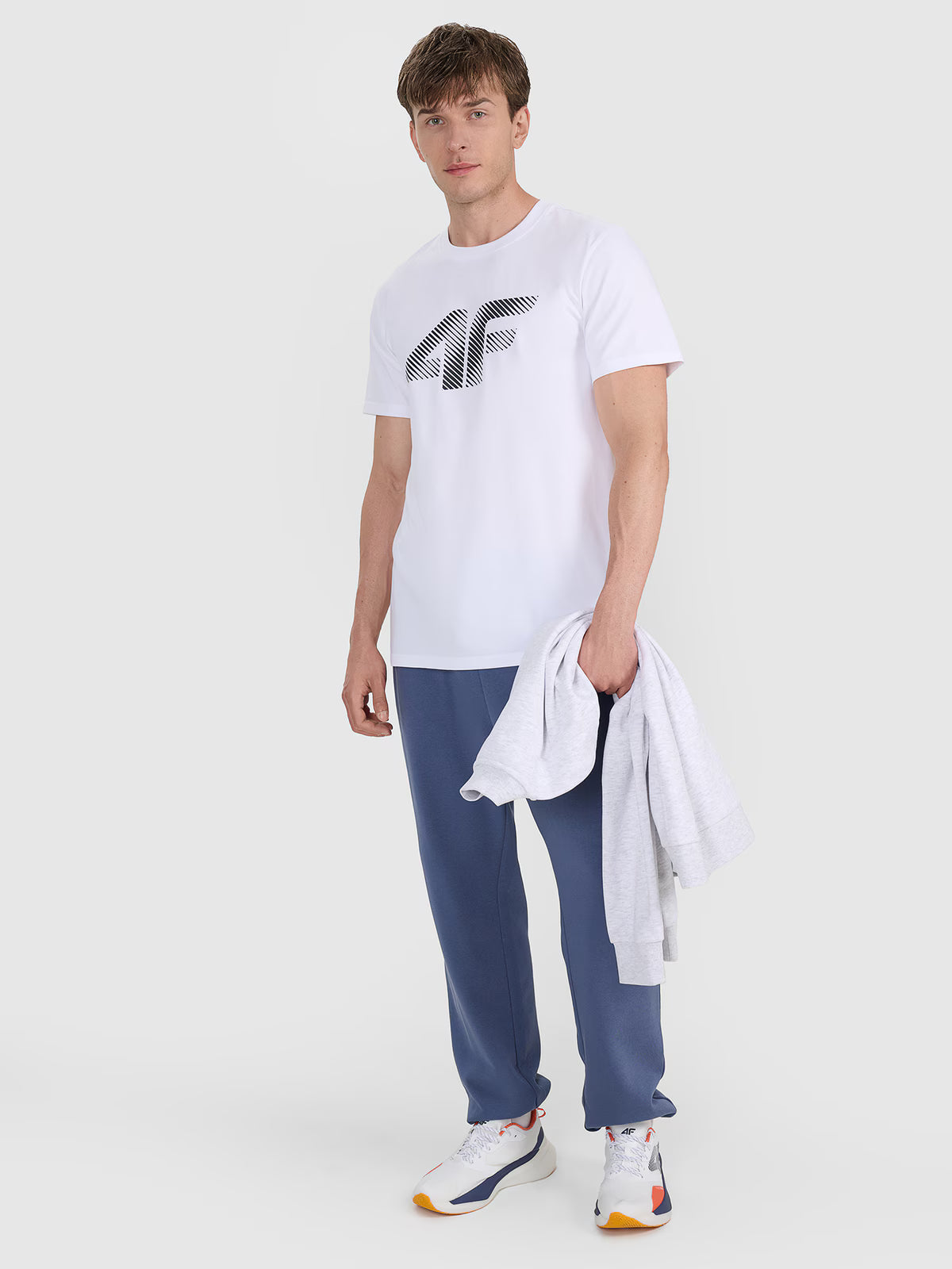 T-shirt regular z nadrukiem męski