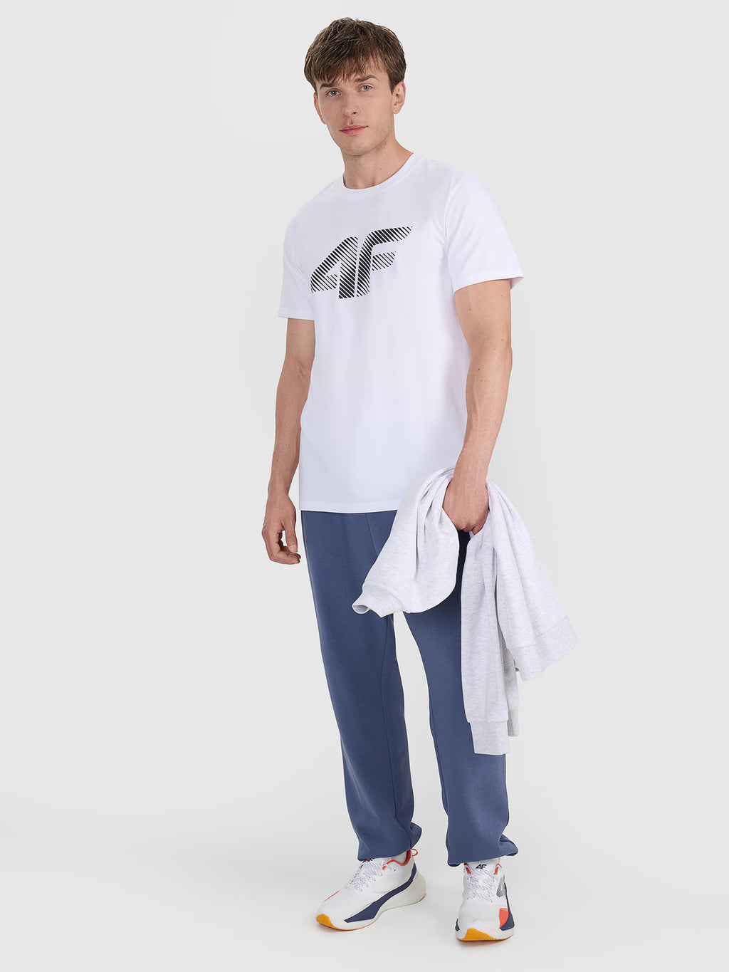 T-shirt regular z nadrukiem męski