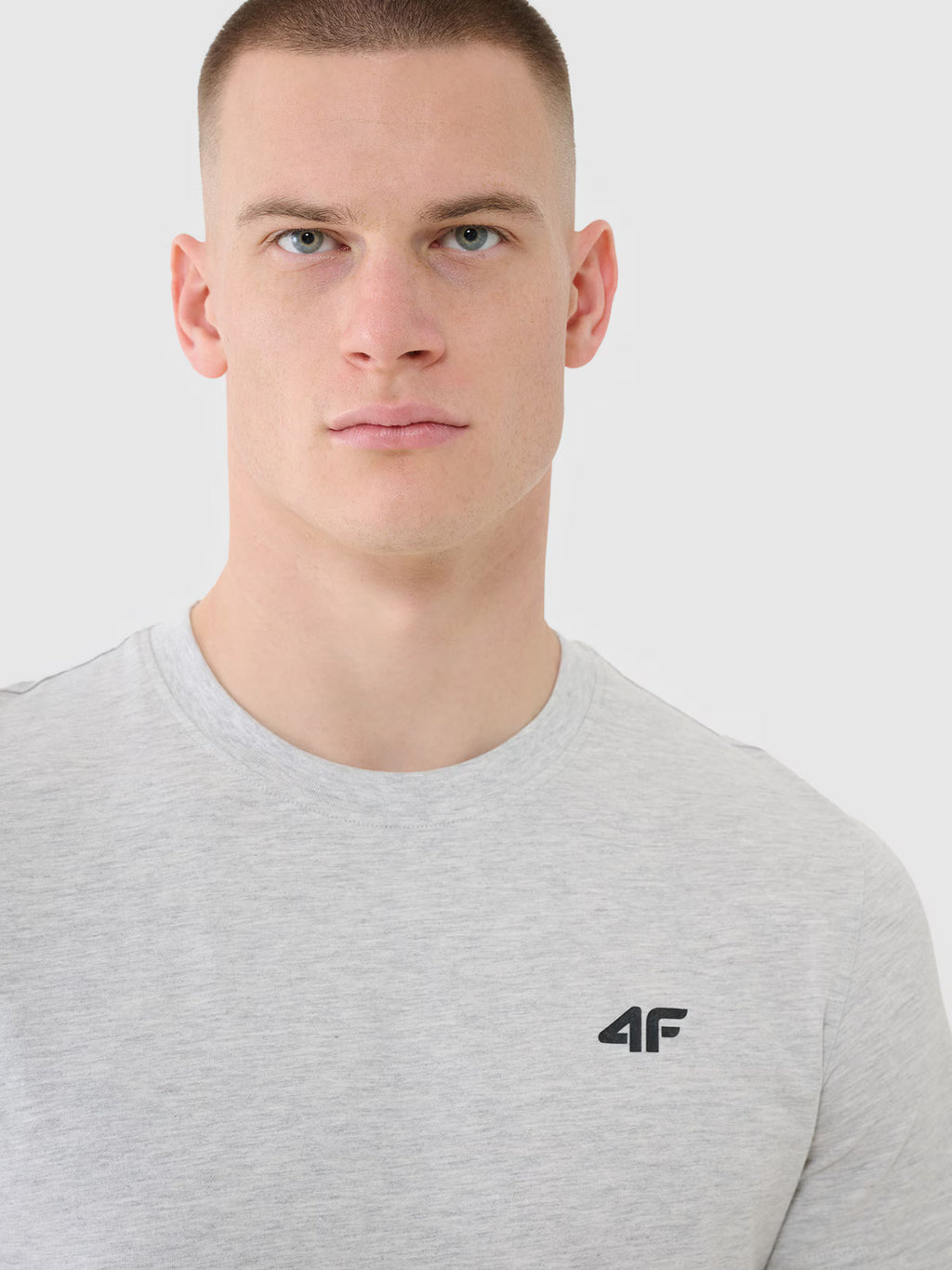 T-shirt regular gładki męski