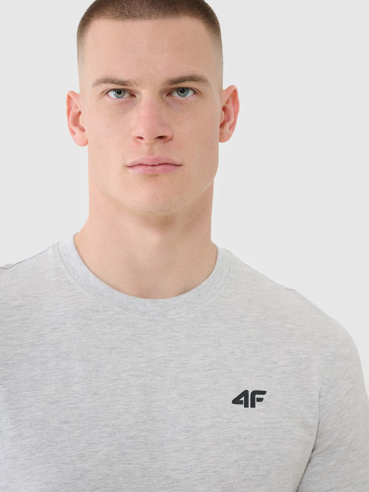 T-shirt regular gładki męski