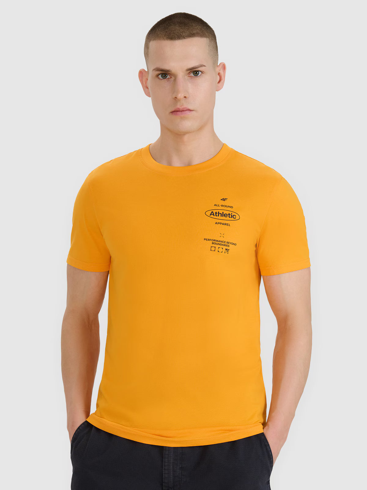 T-shirt regular z nadrukiem męski