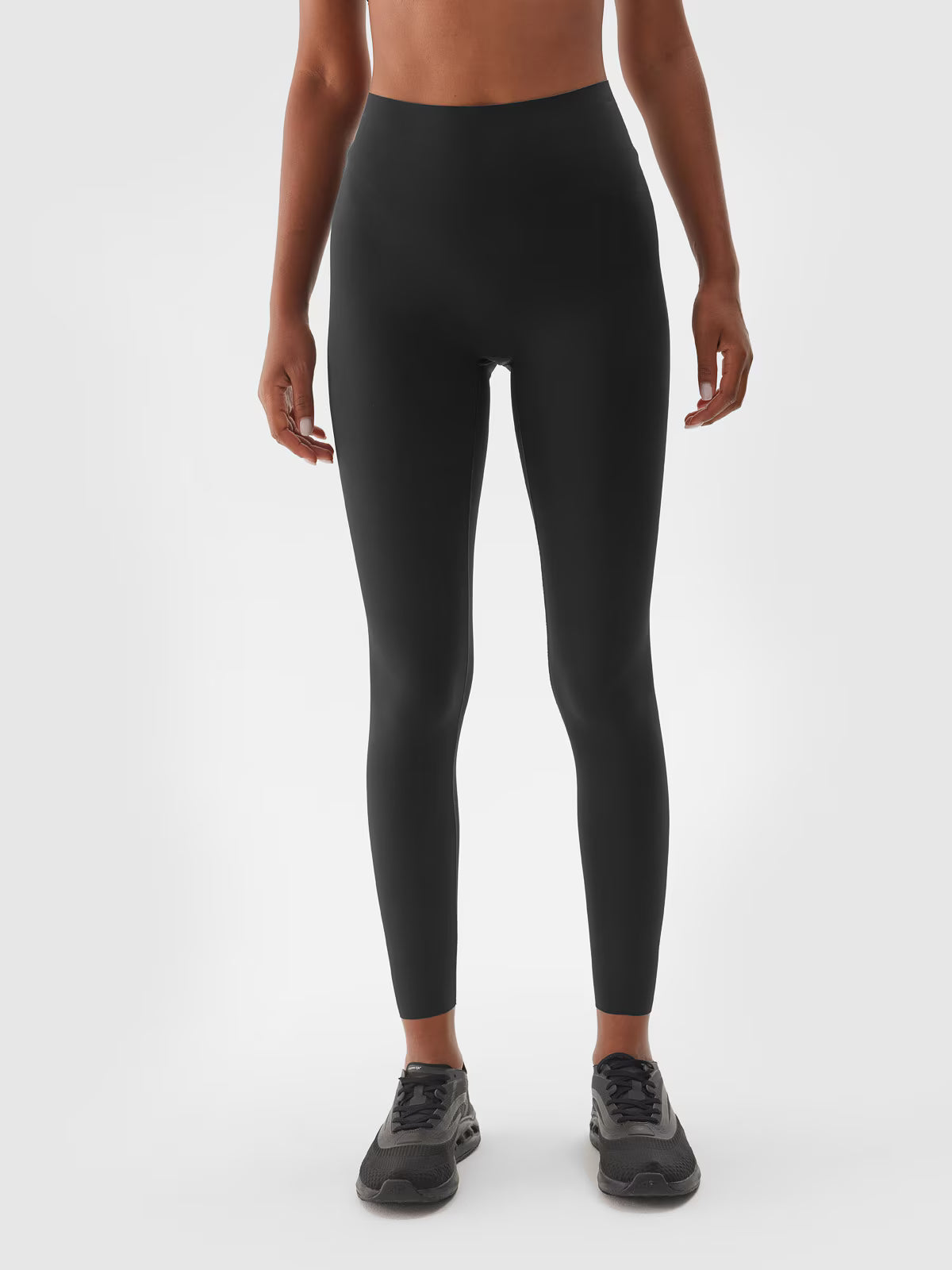 Legginsy treningowe z wysokim stanem damskie
