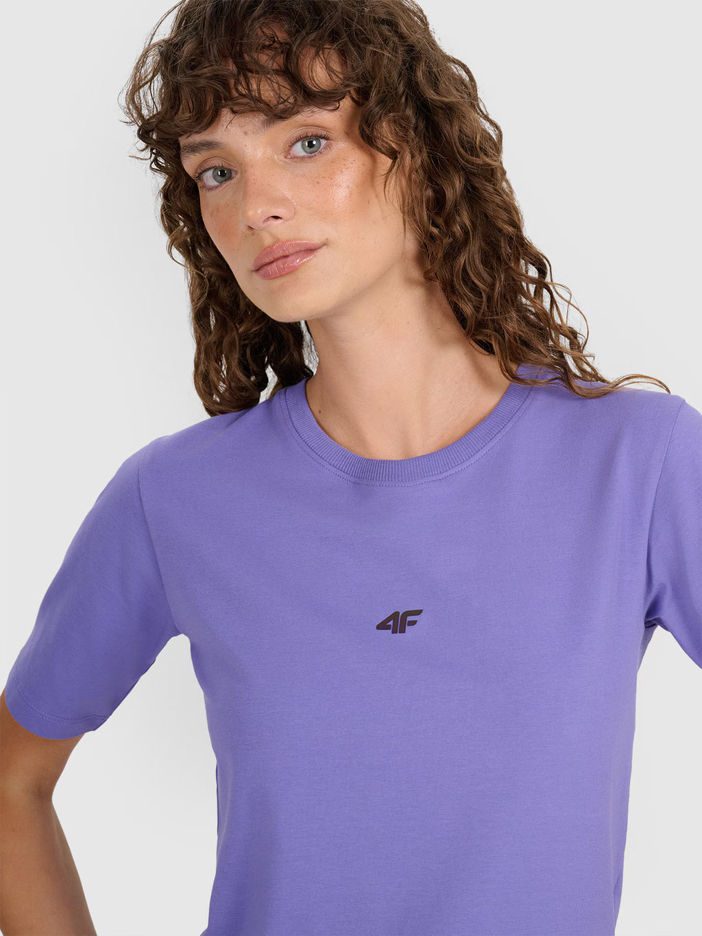 Crop-top slim gładki damski