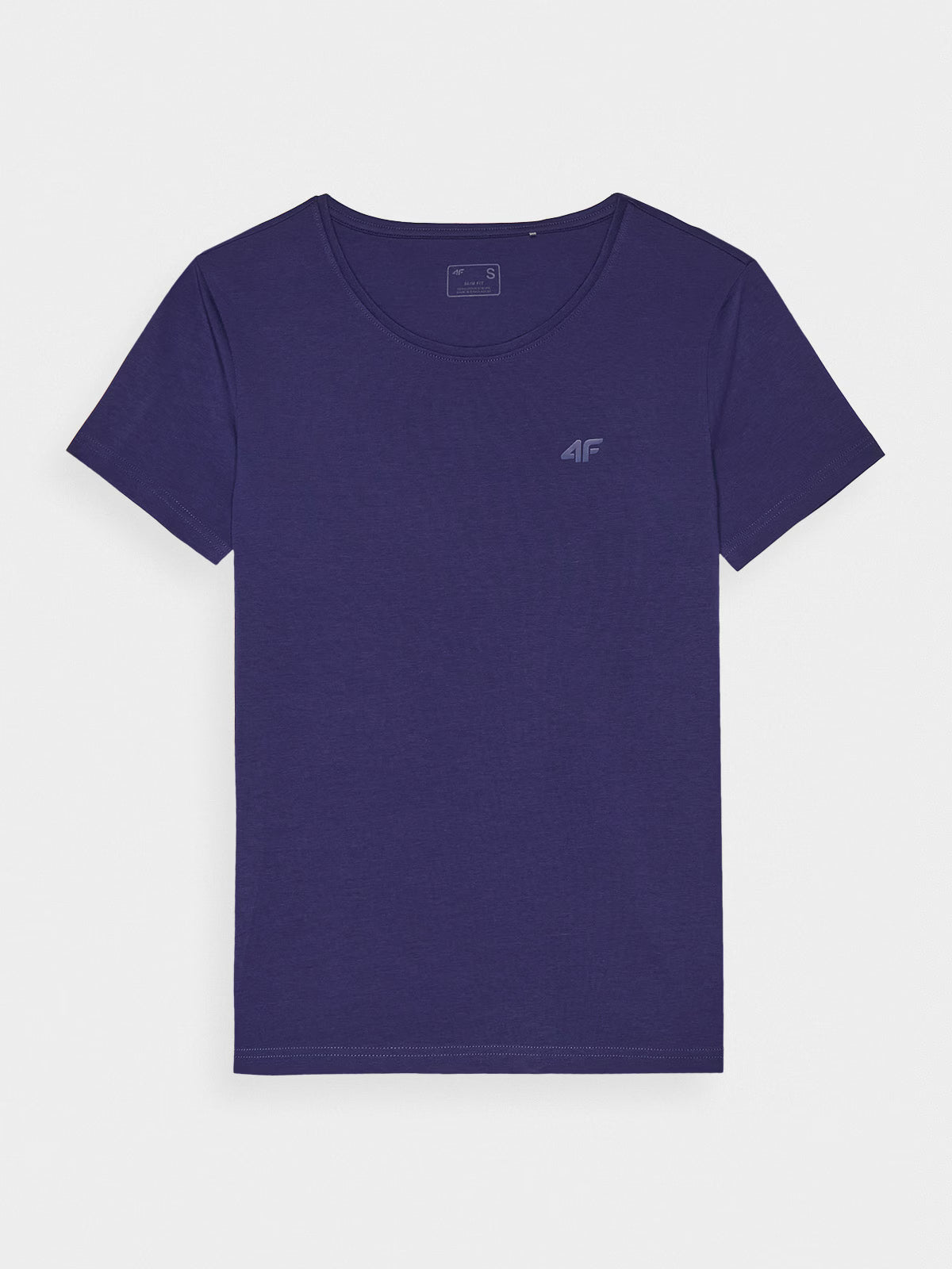 T-shirt slim gładki damski