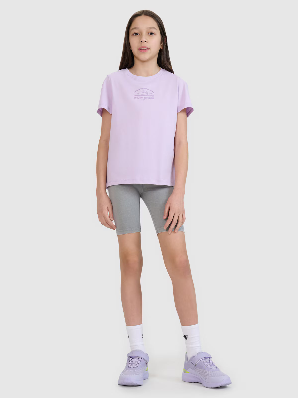 T-shirt regular z nadrukiem dziewczęcy