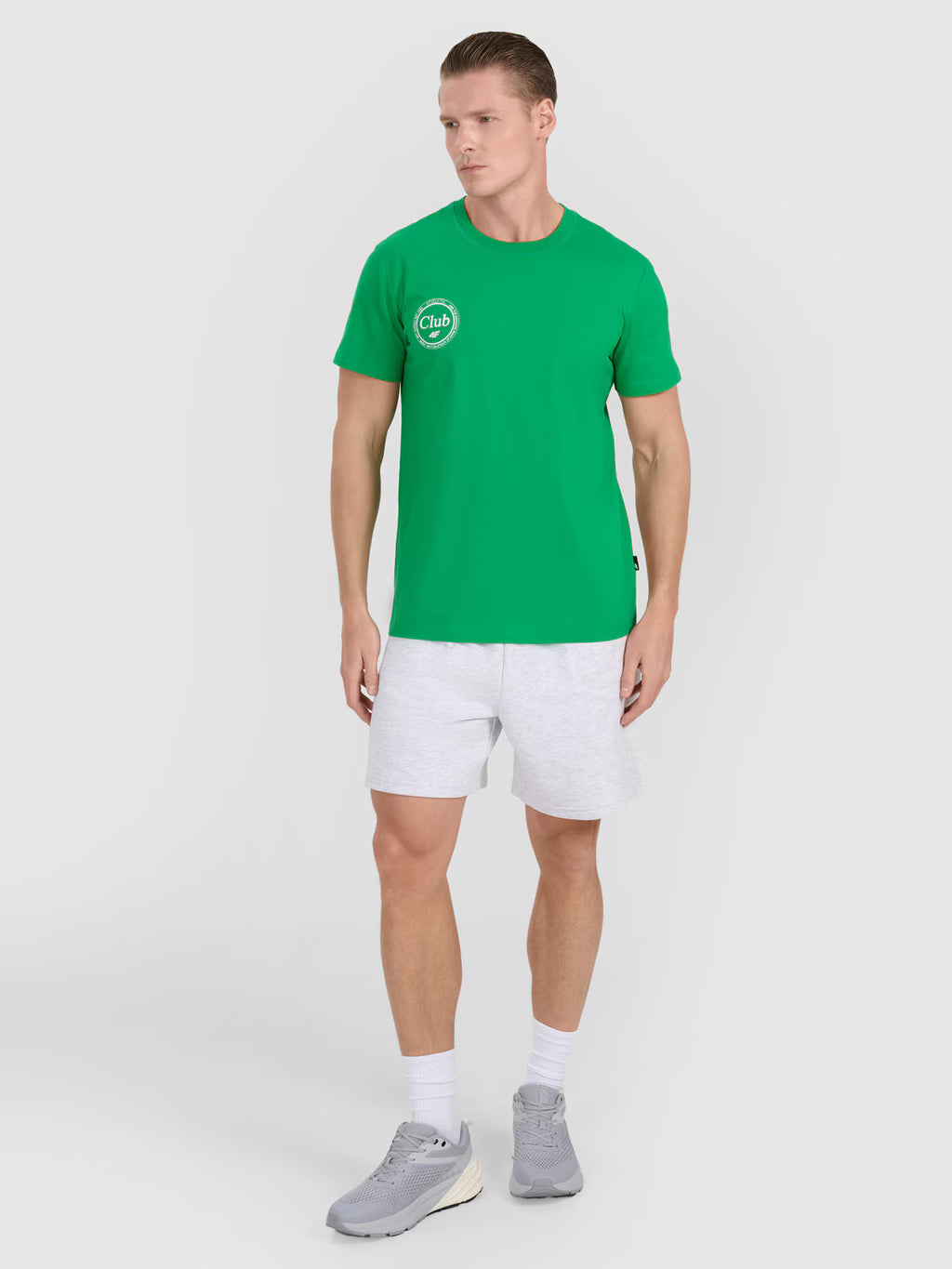 T-shirt regular z nadrukiem męski