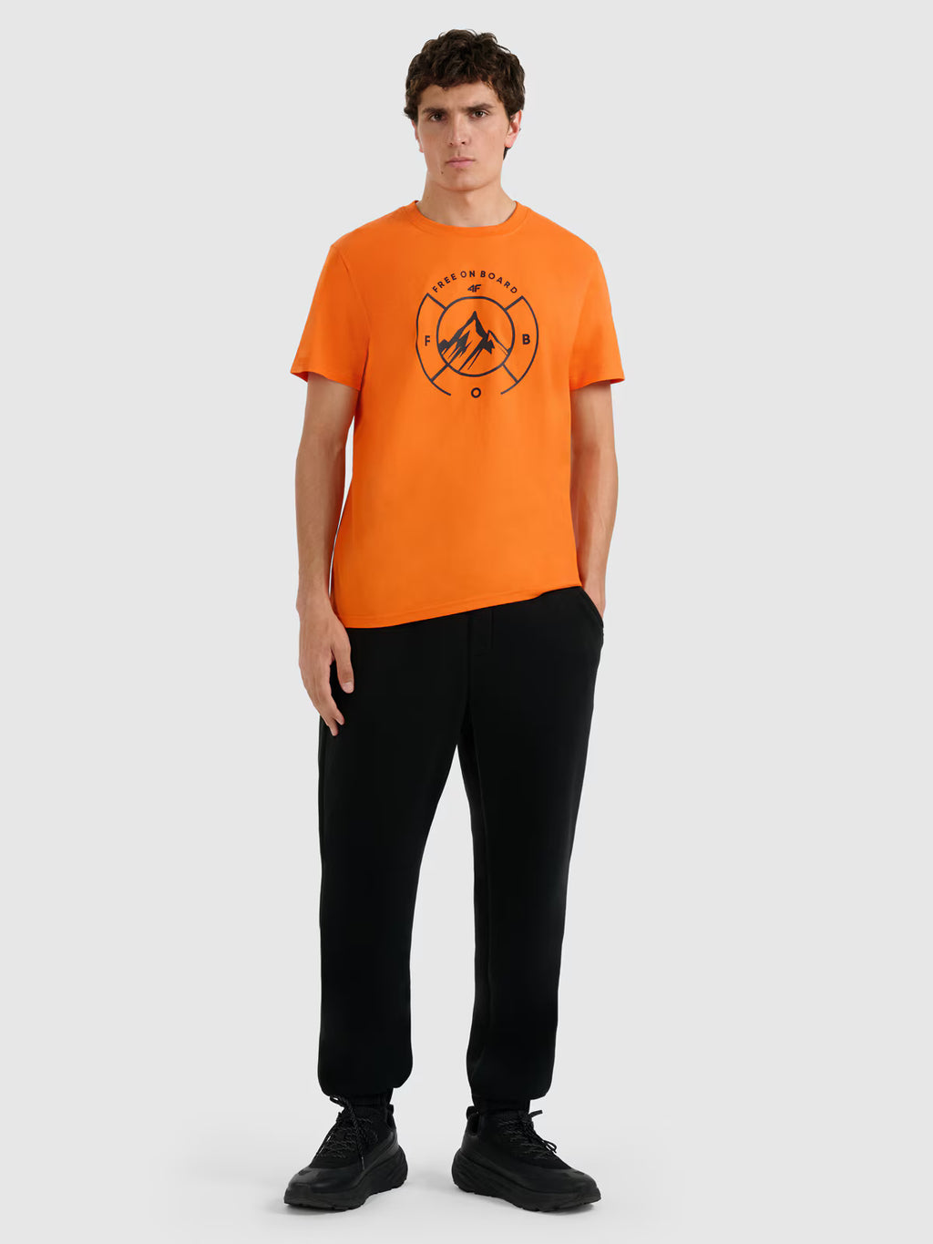 T-shirt regular z nadrukiem męski