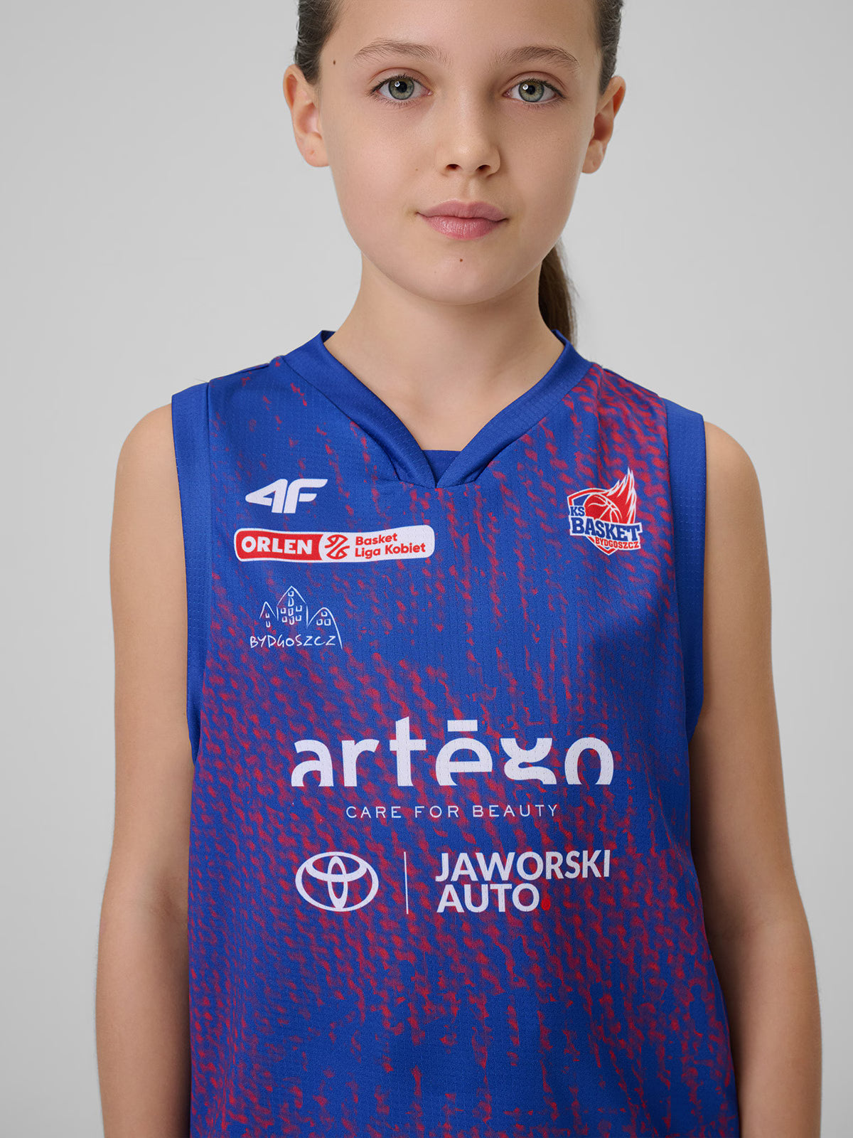 Koszulka meczowa replika wyjazdowa z sezonu 2025/26 dziecięca 4F x KS Basket 25 Bydgoszcz