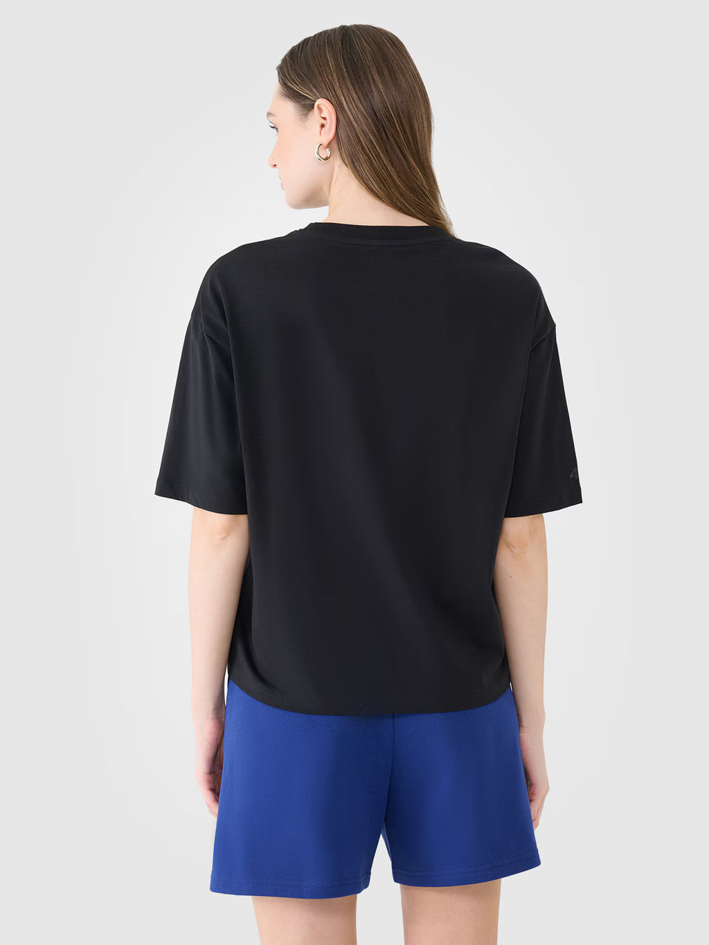 T-shirt oversize z nadrukiem damski