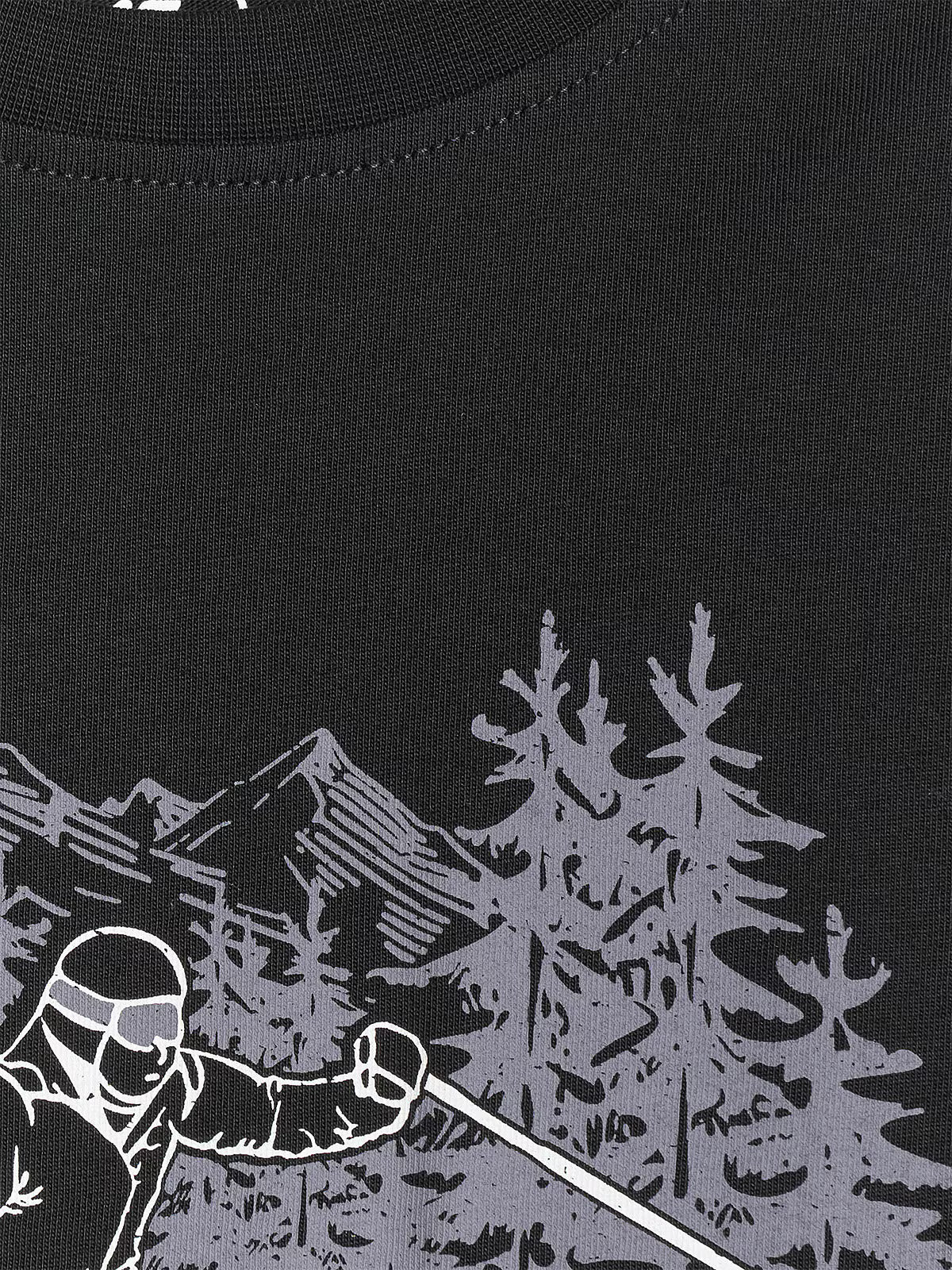 T-shirt loose z nadrukiem chłopięcy