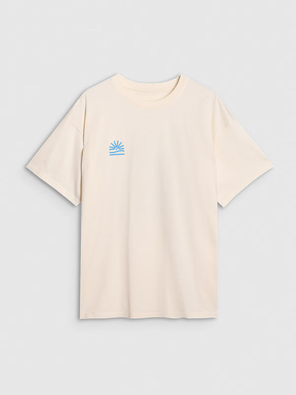 T-shirt oversize z nadrukiem męski