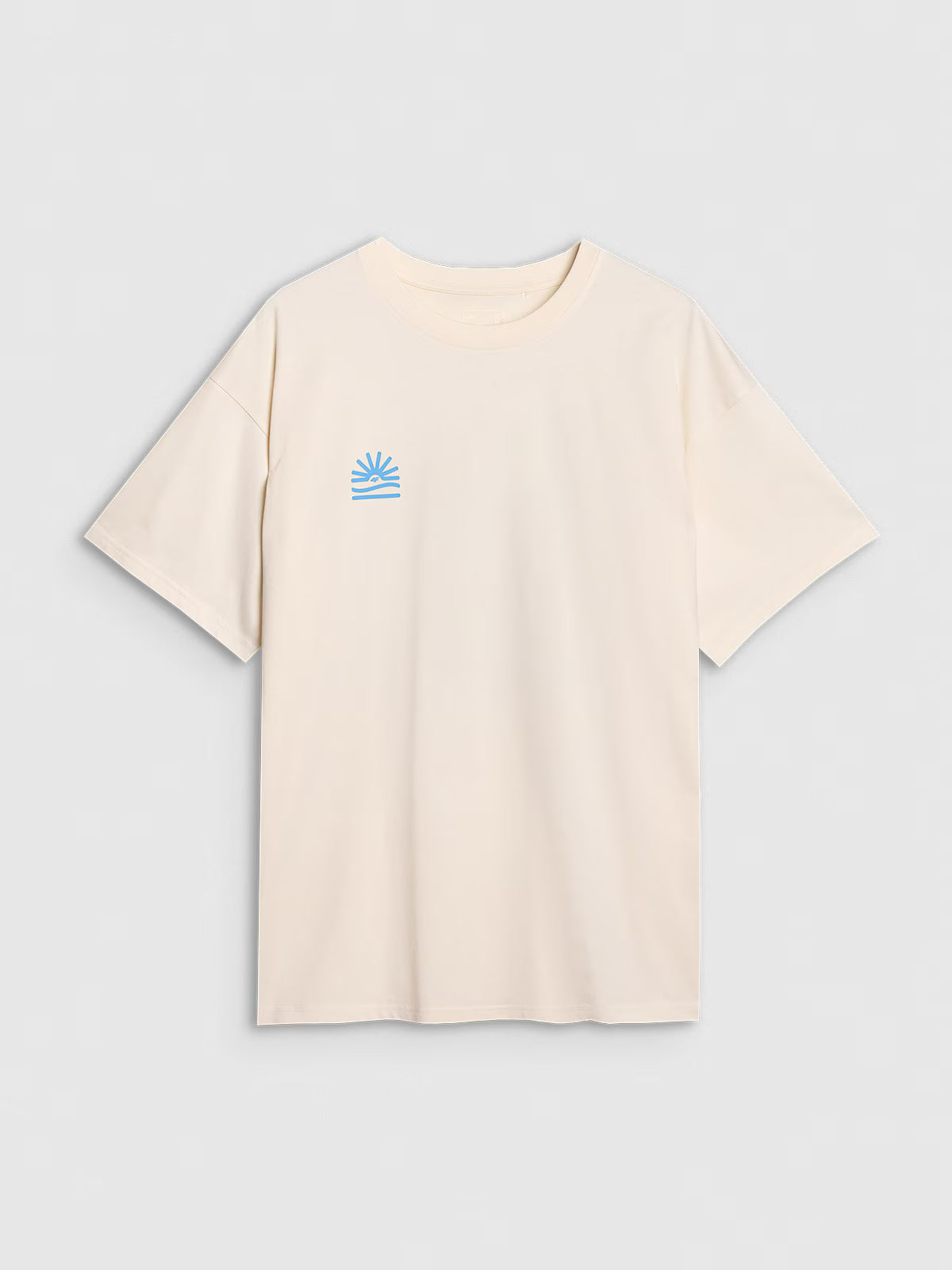 T-shirt oversize z nadrukiem męski
